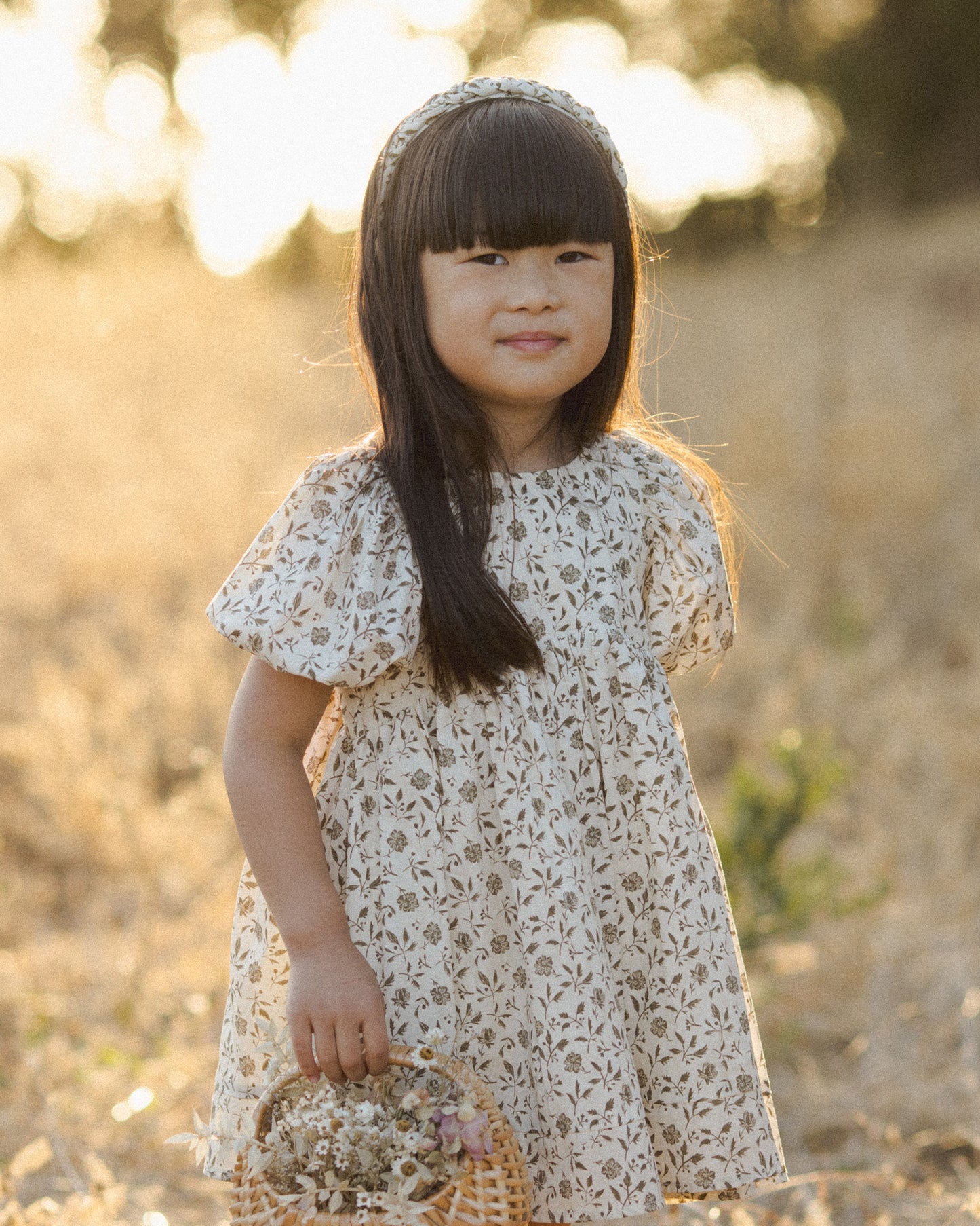 Braided Headband || Olive Bloom