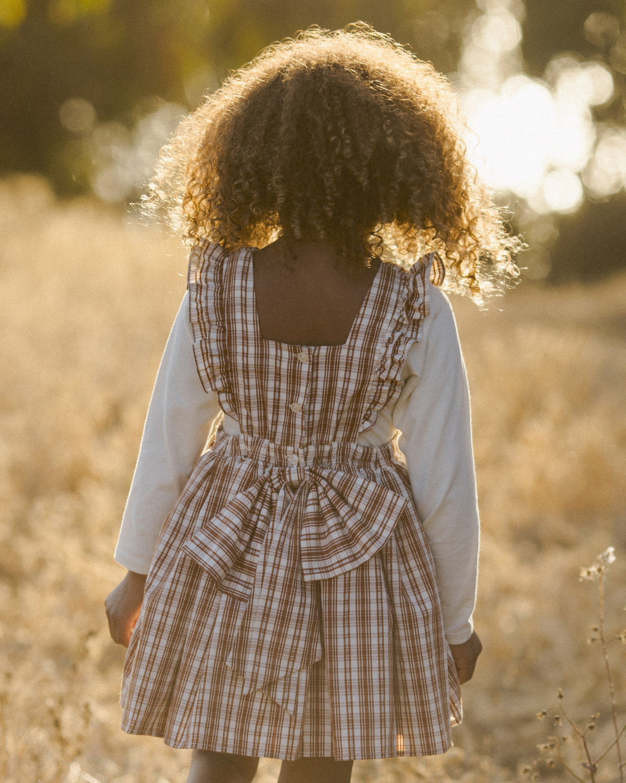 Agatha Dress || Copper Plaid