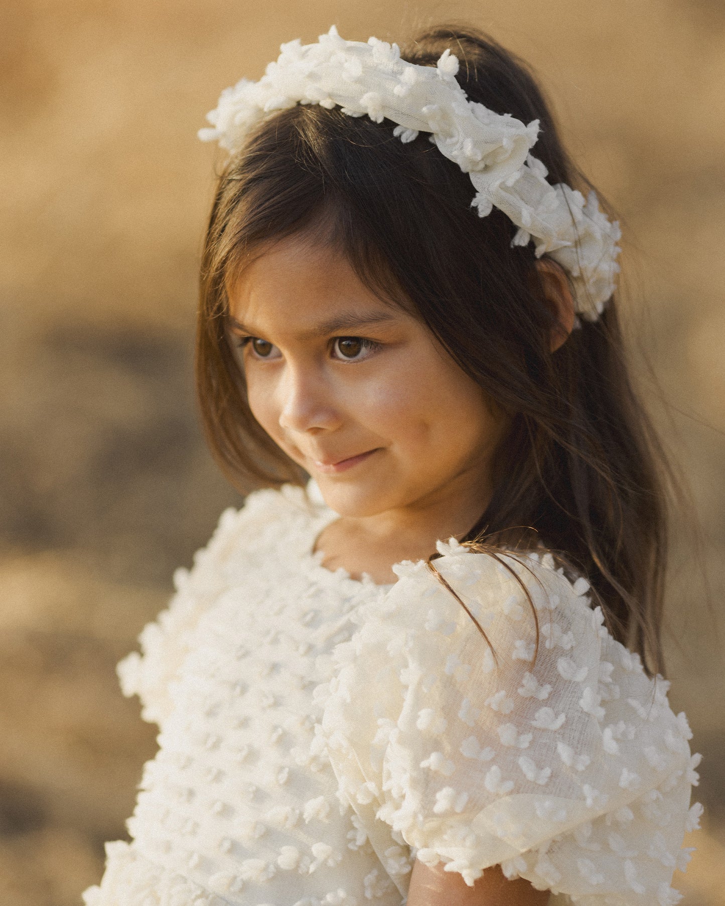 Gathered Headband || Ivory