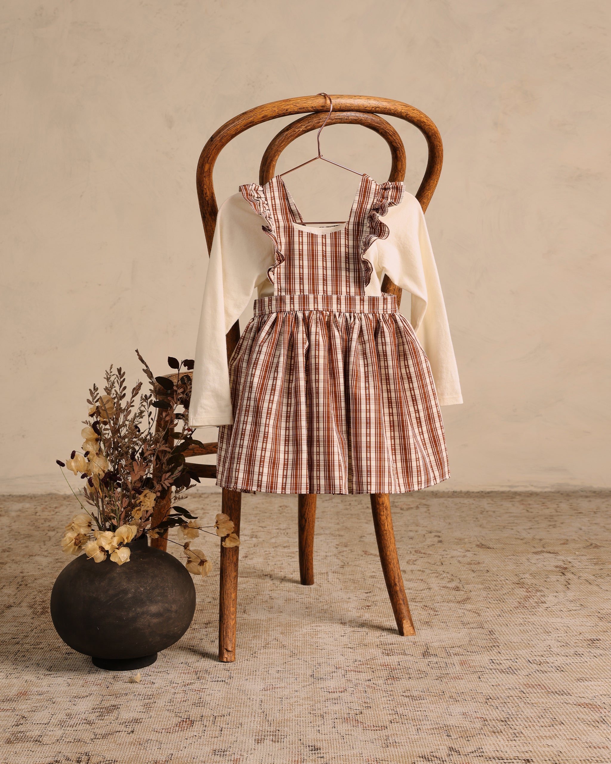 Agatha Dress || Copper Plaid