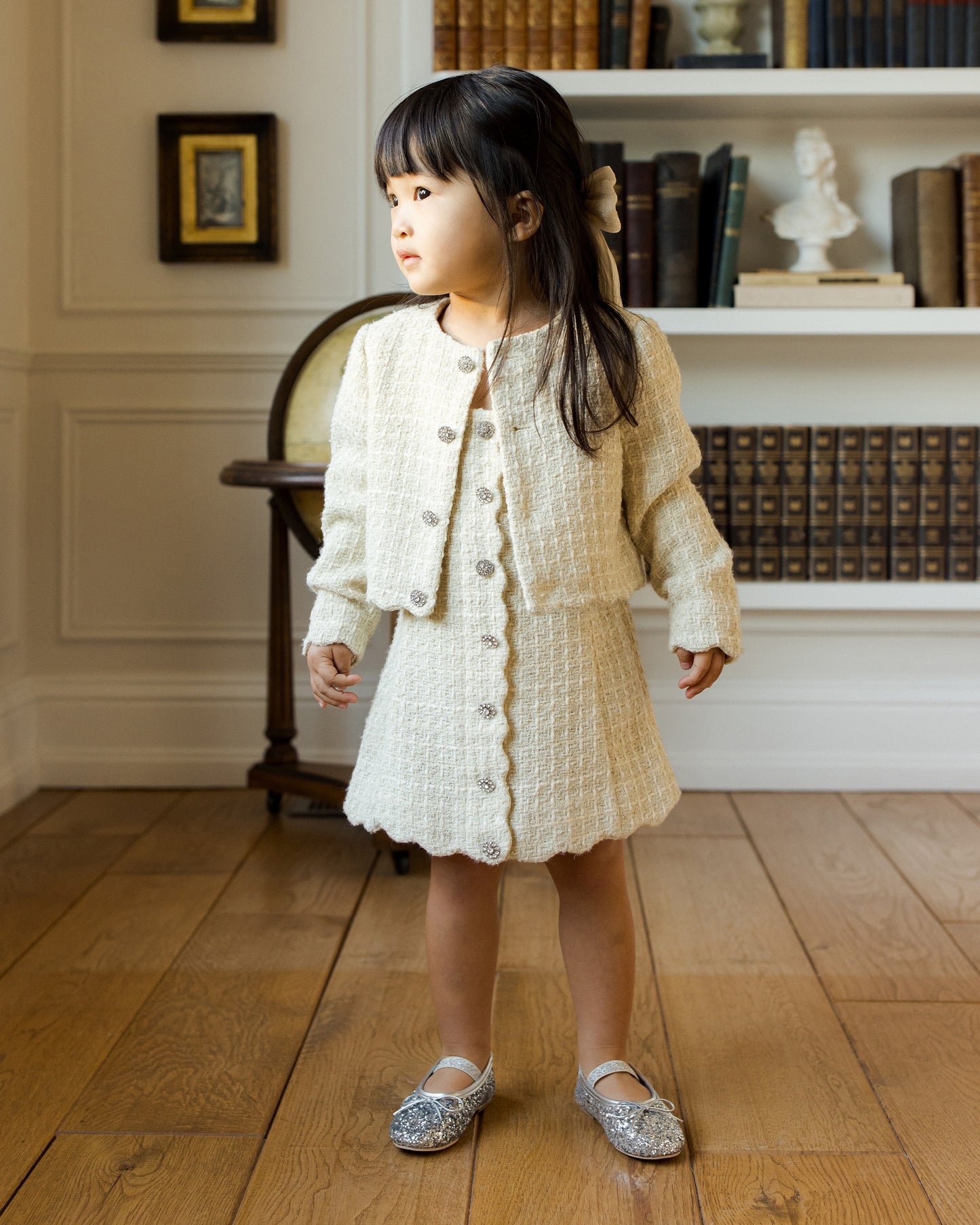 Tweed Jacket | Ecru - Rylee + Cru | Kids Clothes | Trendy Baby Clothes | Modern Infant Outfits |