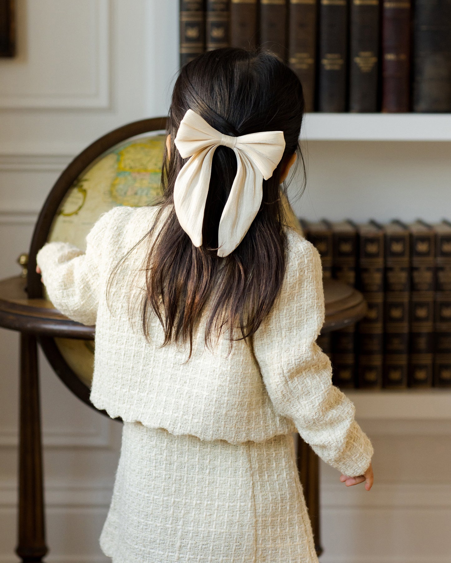 Everly Bow | Ecru - Rylee + Cru | Kids Clothes | Trendy Baby Clothes | Modern Infant Outfits |