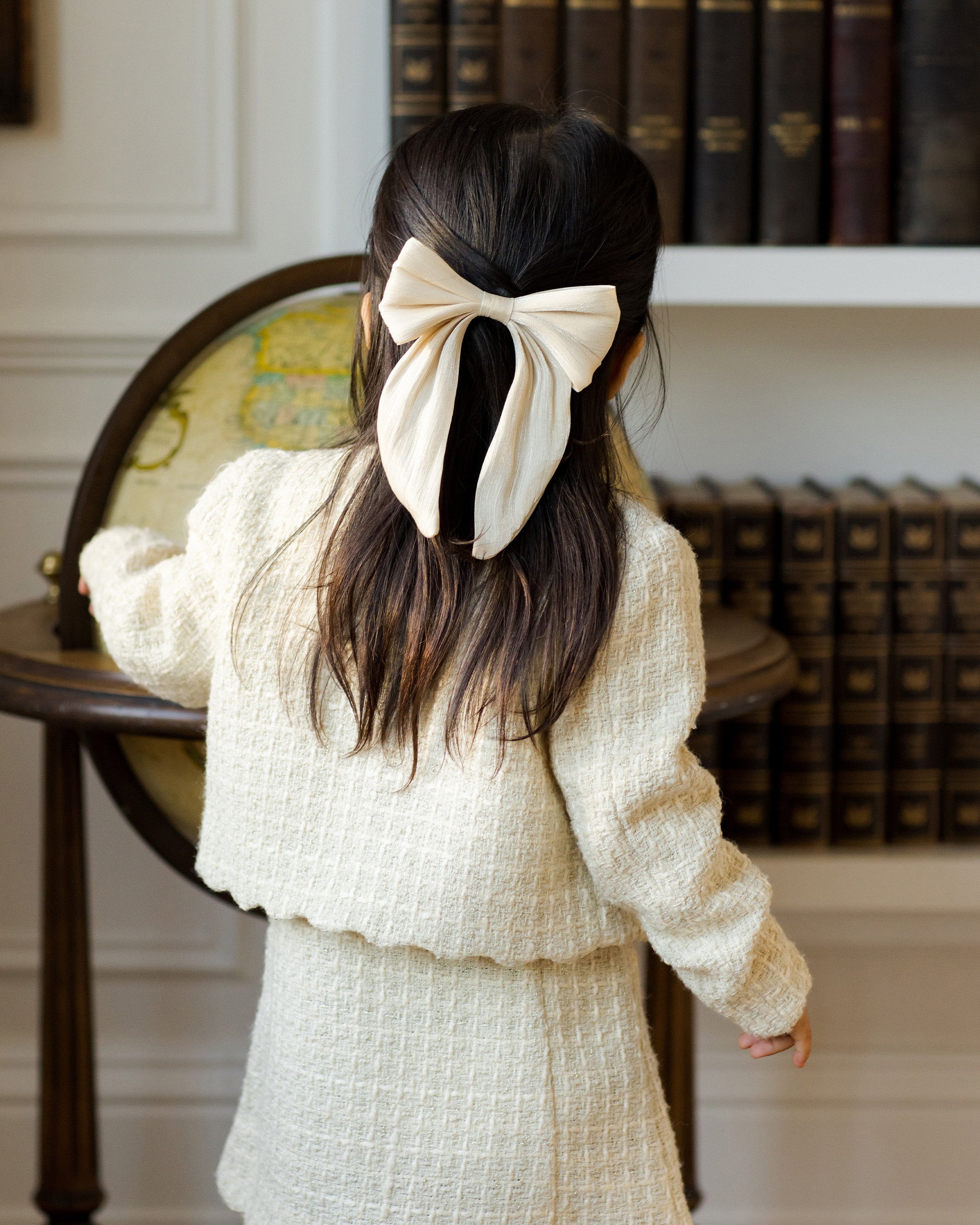 Everly Bow | Ecru - Rylee + Cru | Kids Clothes | Trendy Baby Clothes | Modern Infant Outfits |