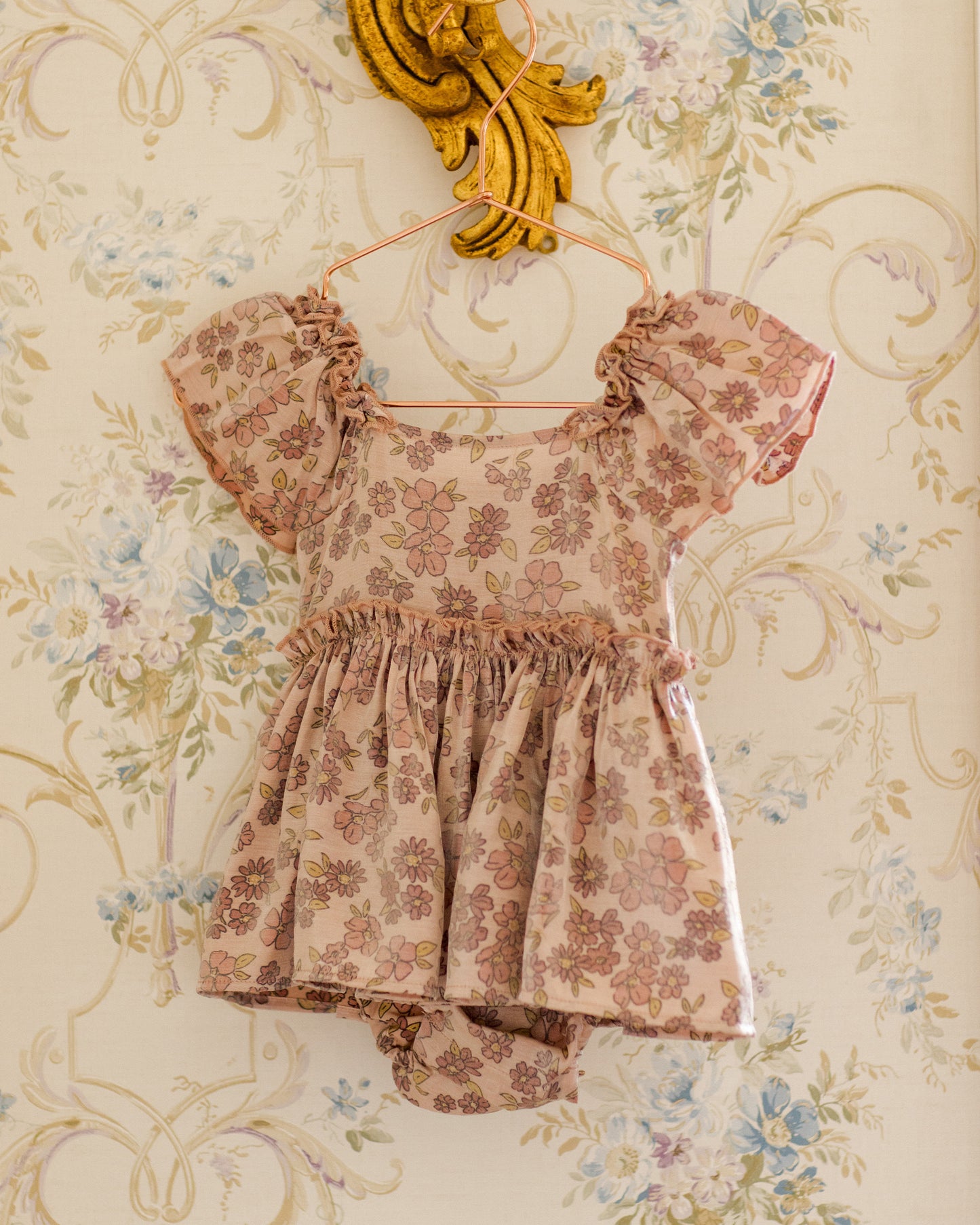 Margot Romper | Harvest Fleur - Rylee + Cru | Kids Clothes | Trendy Baby Clothes | Modern Infant Outfits |