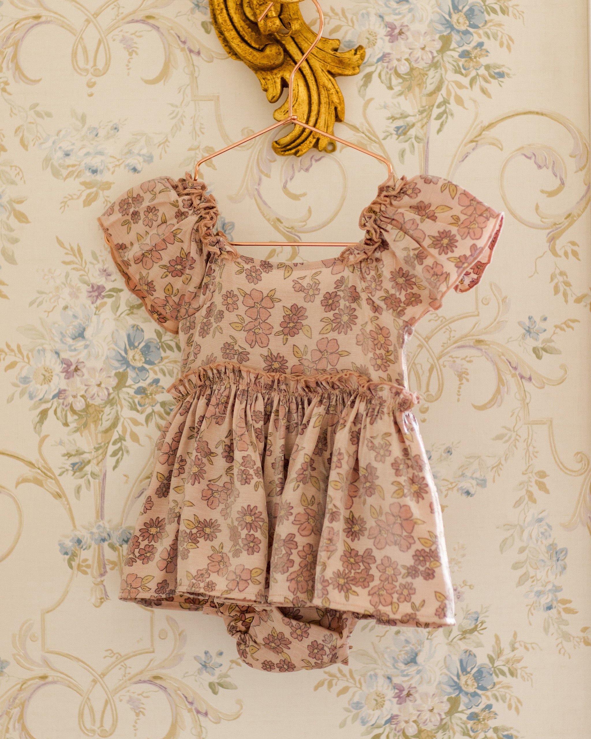 Margot Romper | Harvest Fleur - Rylee + Cru | Kids Clothes | Trendy Baby Clothes | Modern Infant Outfits |