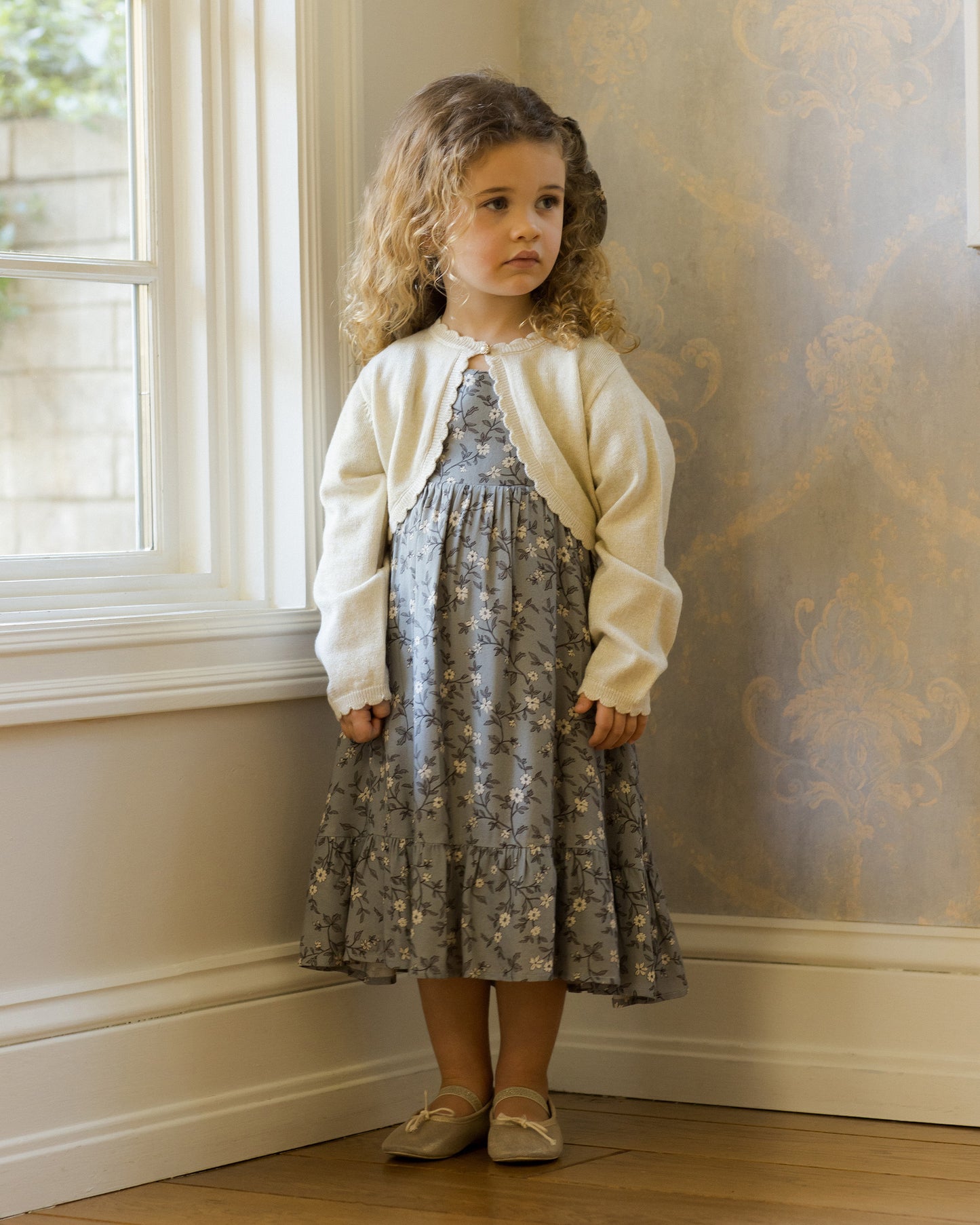 Bolero Sweater | Champagne - Rylee + Cru | Kids Clothes | Trendy Baby Clothes | Modern Infant Outfits |