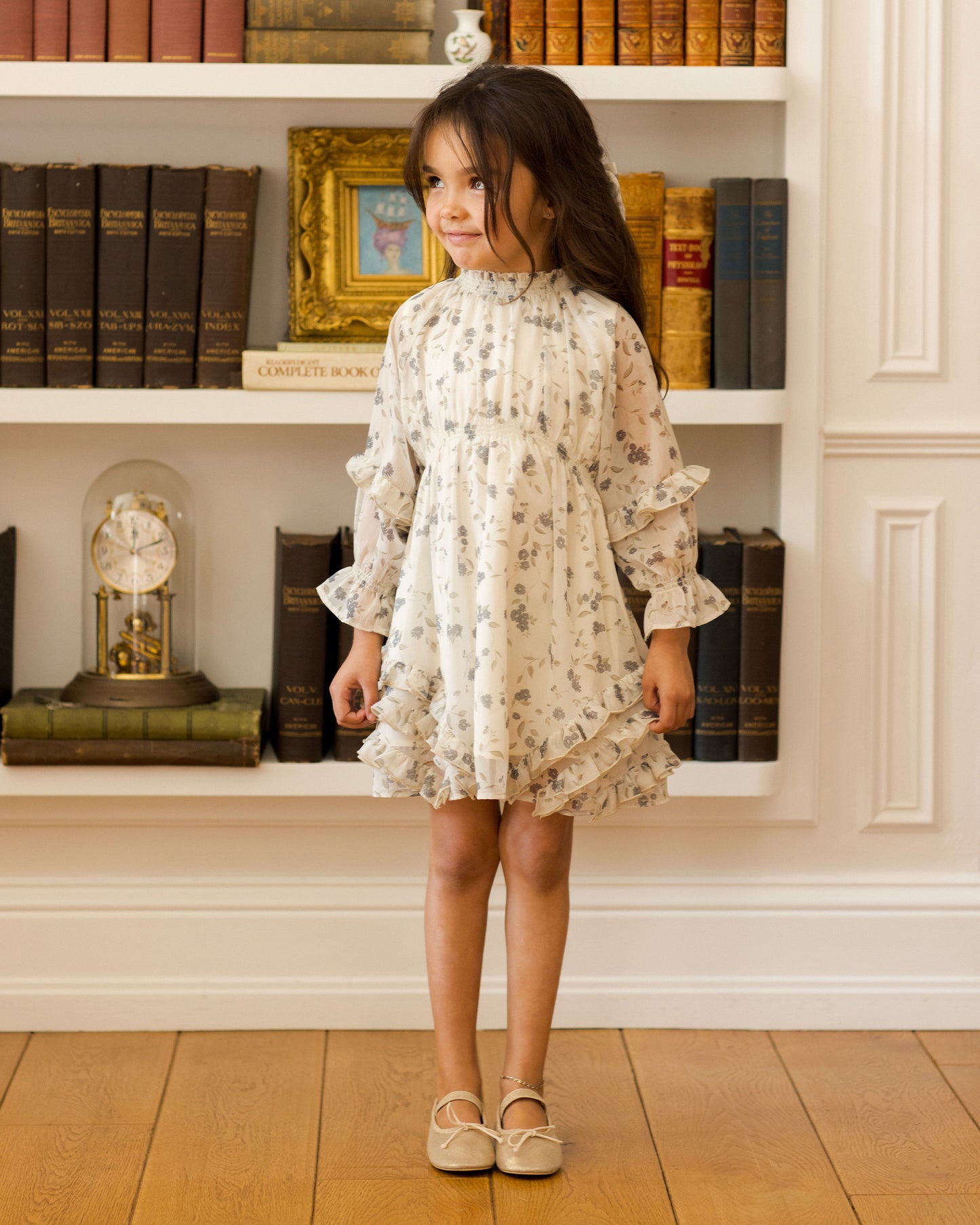 Mirabelle Dress | Winter Vines - Rylee + Cru | Kids Clothes | Trendy Baby Clothes | Modern Infant Outfits |