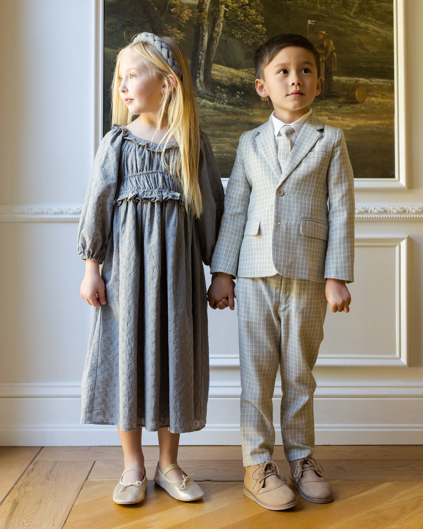 Junie Dress | French Blue - Rylee + Cru | Kids Clothes | Trendy Baby Clothes | Modern Infant Outfits |