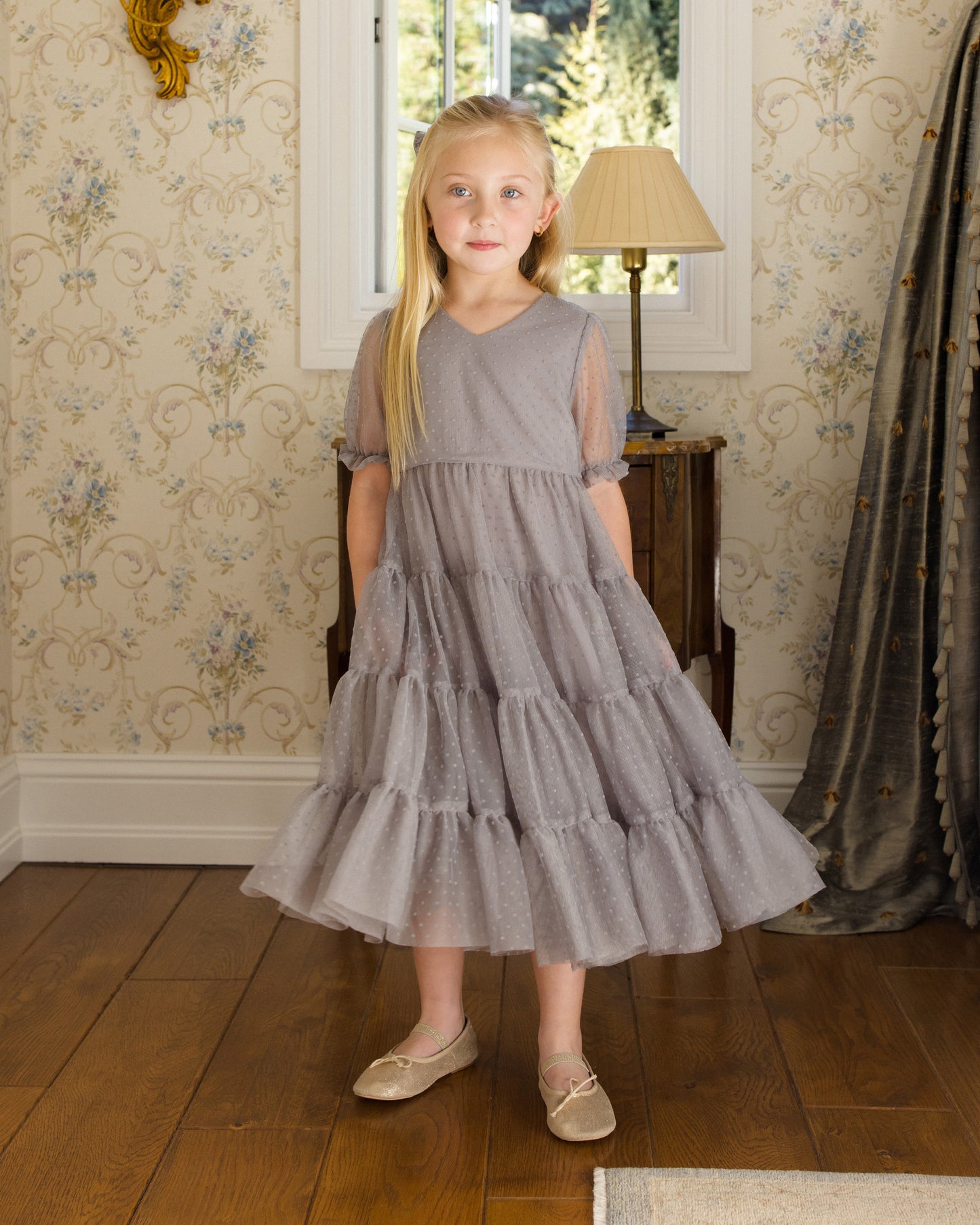 Dottie Dress | French Blue - Rylee + Cru | Kids Clothes | Trendy Baby Clothes | Modern Infant Outfits |