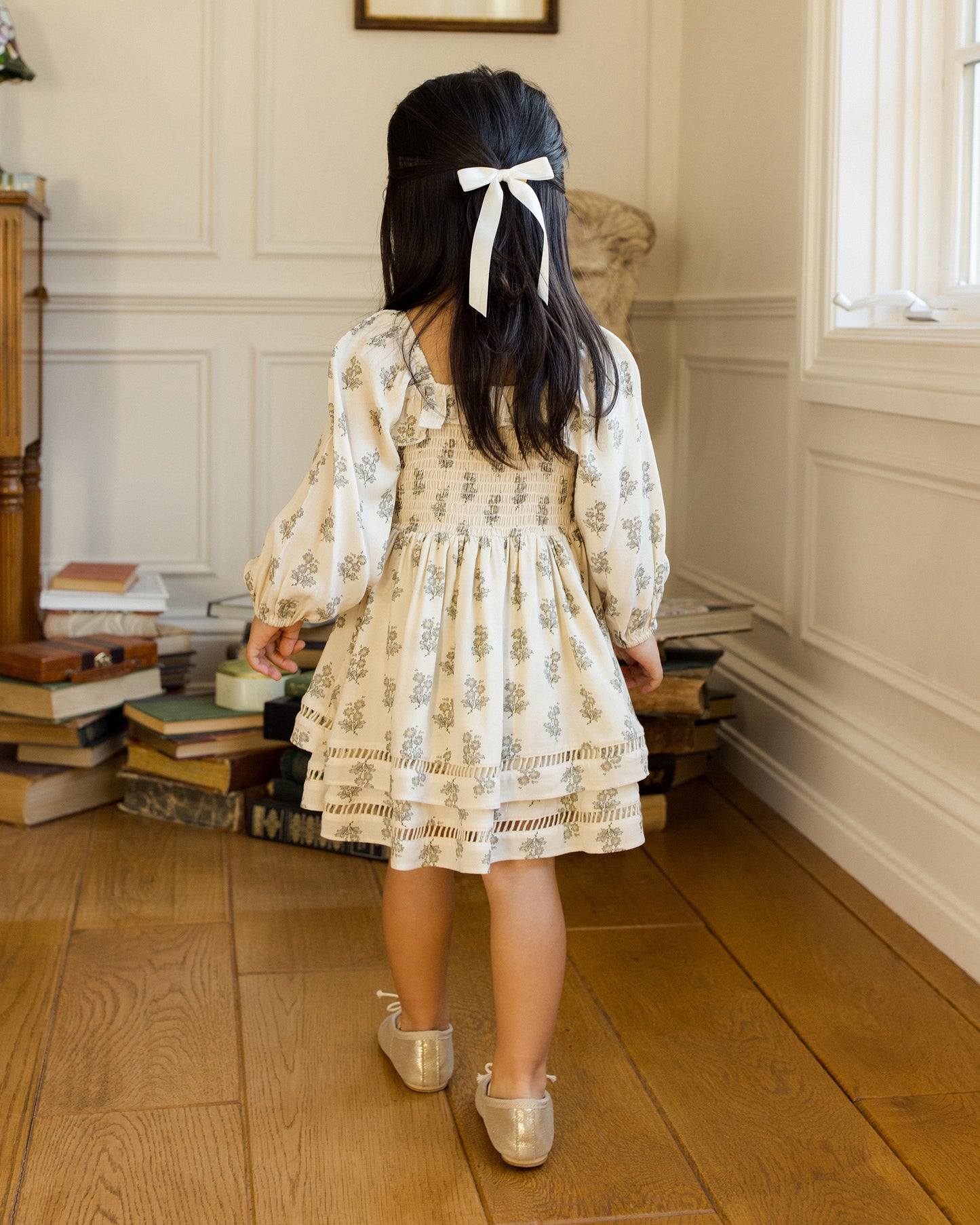 Satin Ribbon Bows | Ivory, Rose, Raspberry - Rylee + Cru | Kids Clothes | Trendy Baby Clothes | Modern Infant Outfits |