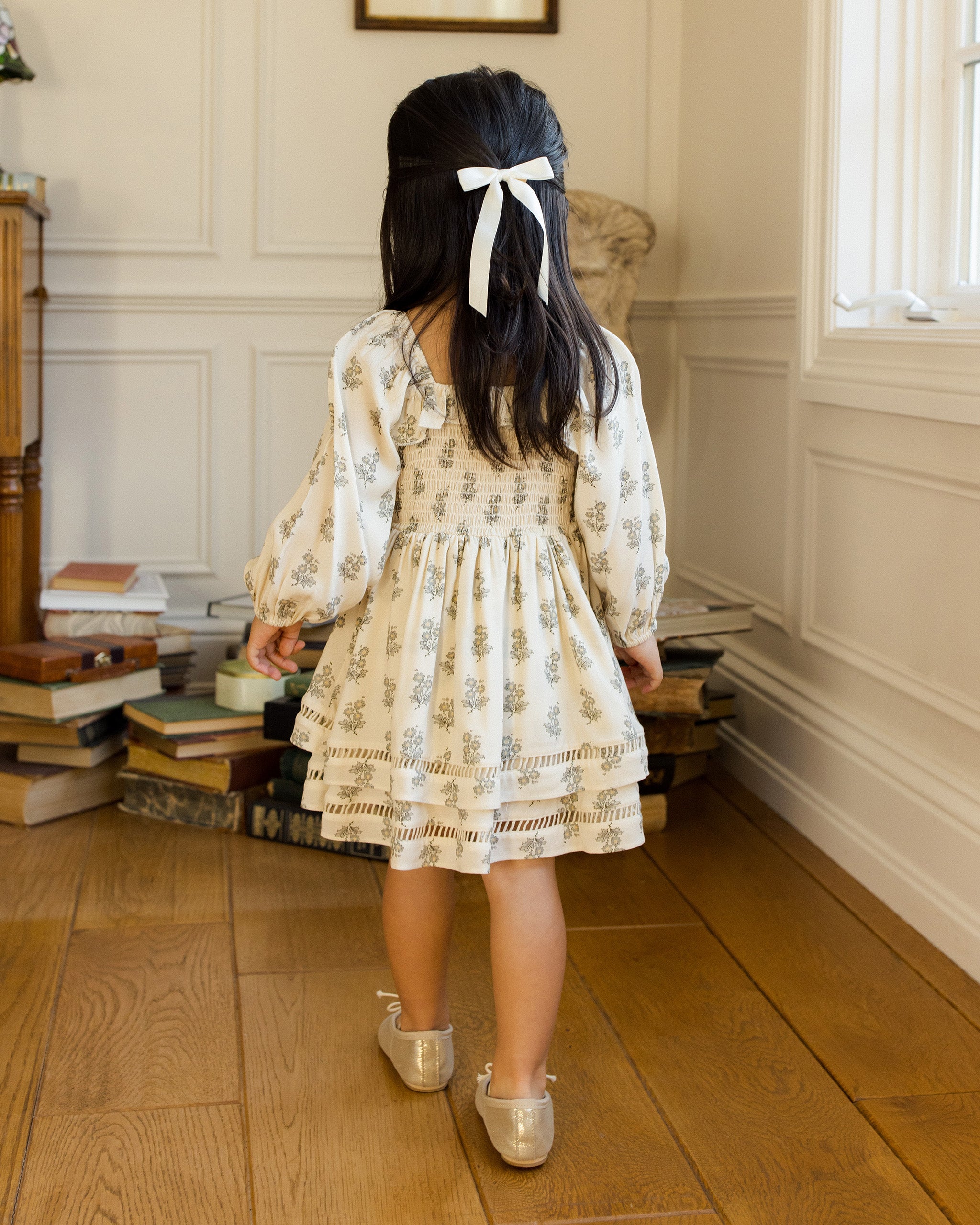 Satin Ribbon Bows | Ivory, Rose, Raspberry - Rylee + Cru | Kids Clothes | Trendy Baby Clothes | Modern Infant Outfits |