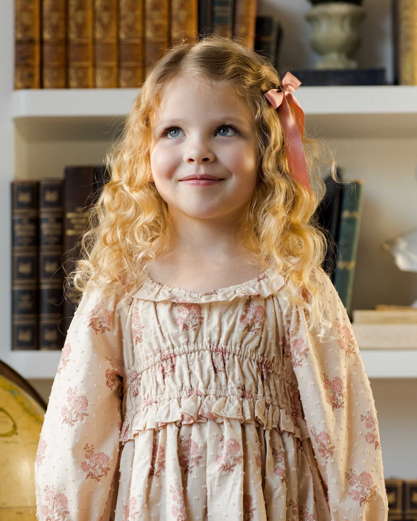 Satin Ribbon Bows | Ivory, Rose, Raspberry - Rylee + Cru | Kids Clothes | Trendy Baby Clothes | Modern Infant Outfits |