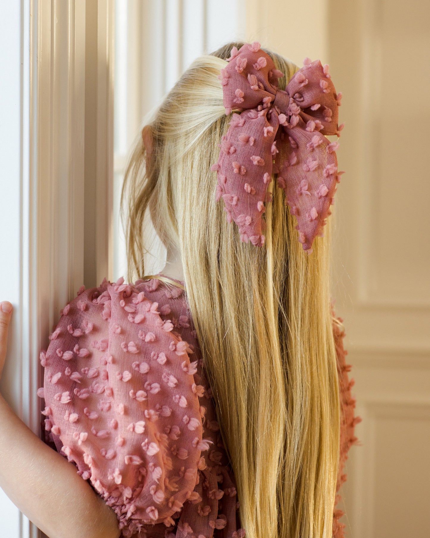 Everly Bow | Raspberry - Rylee + Cru | Kids Clothes | Trendy Baby Clothes | Modern Infant Outfits |