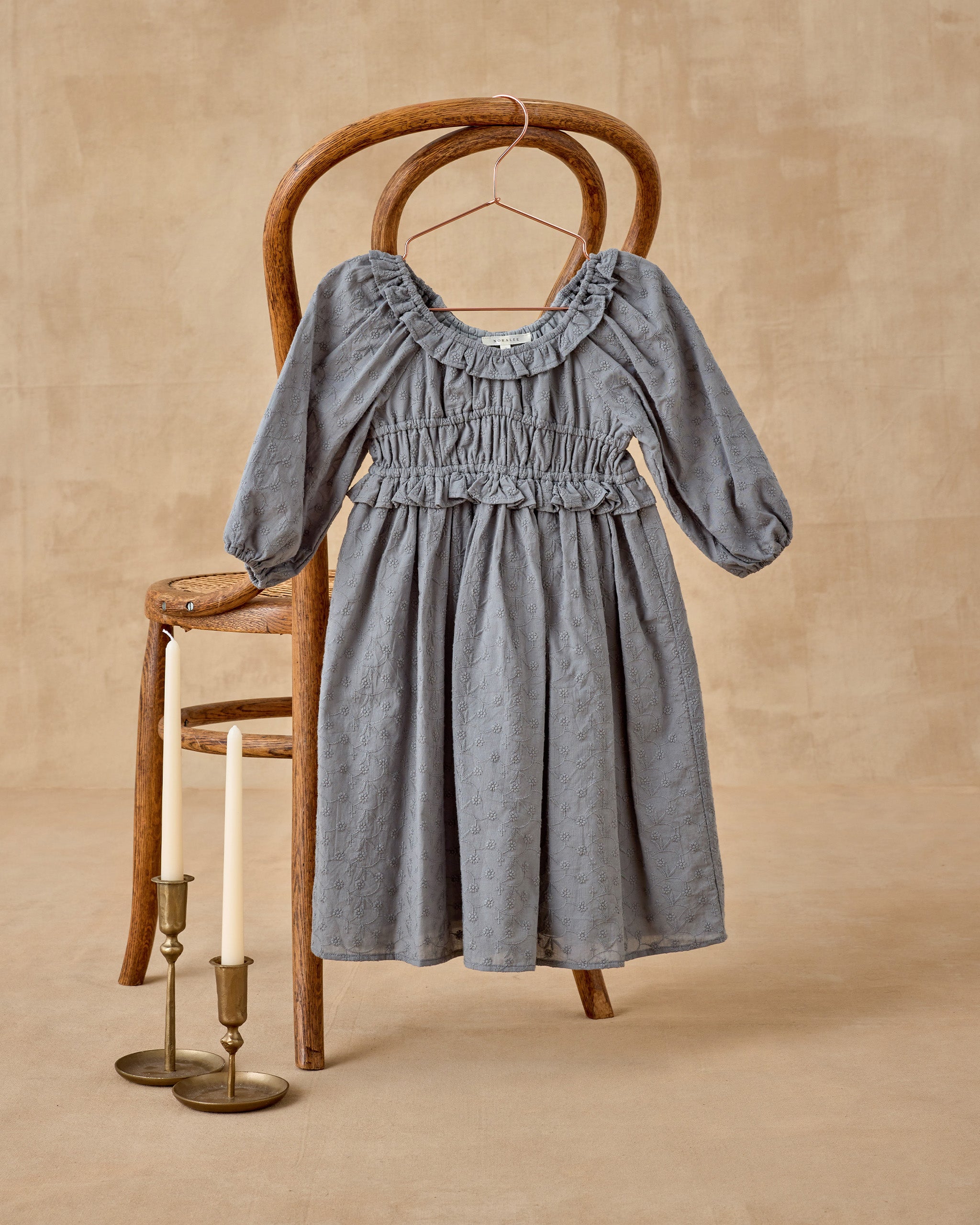 Junie Dress | French Blue - Rylee + Cru | Kids Clothes | Trendy Baby Clothes | Modern Infant Outfits |