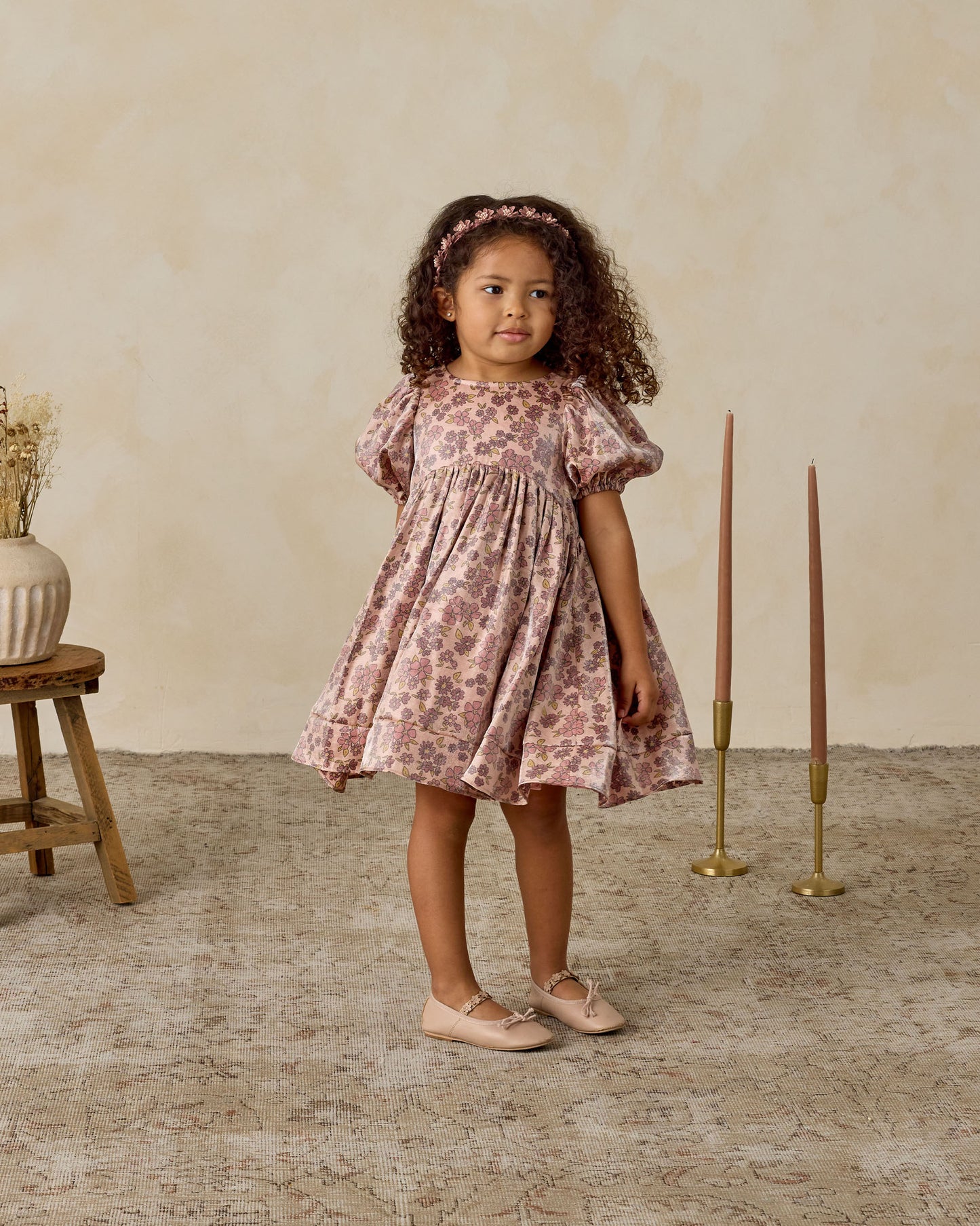 Floral Headband | Raspberry - Rylee + Cru | Kids Clothes | Trendy Baby Clothes | Modern Infant Outfits |