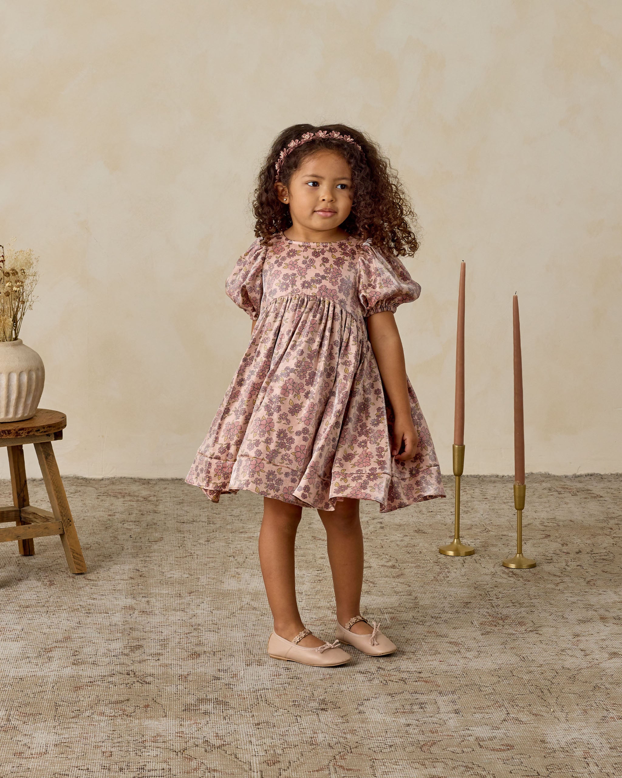 Floral Headband | Raspberry - Rylee + Cru | Kids Clothes | Trendy Baby Clothes | Modern Infant Outfits |