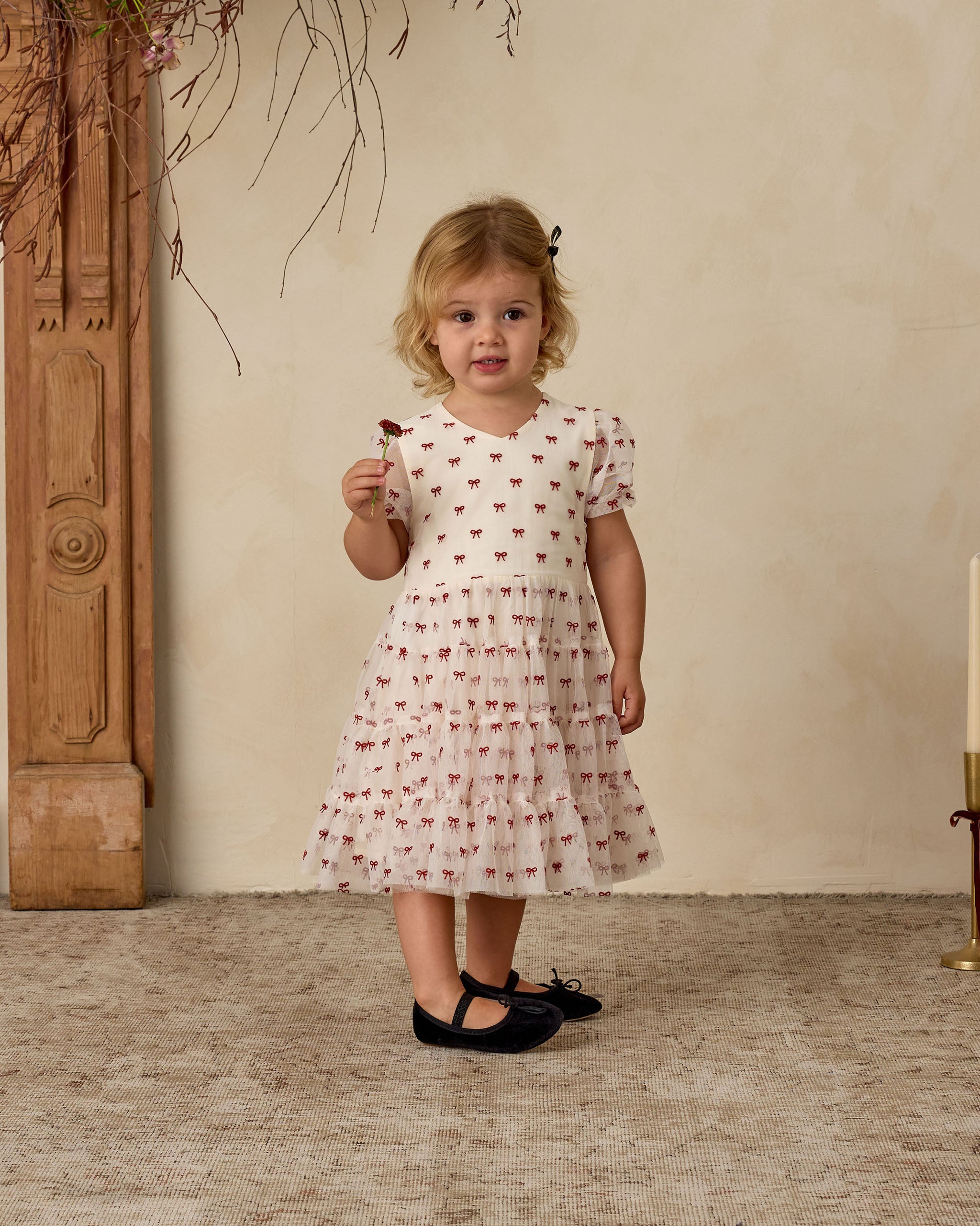 Dottie Dress | Bows - Rylee + Cru | Kids Clothes | Trendy Baby Clothes | Modern Infant Outfits |