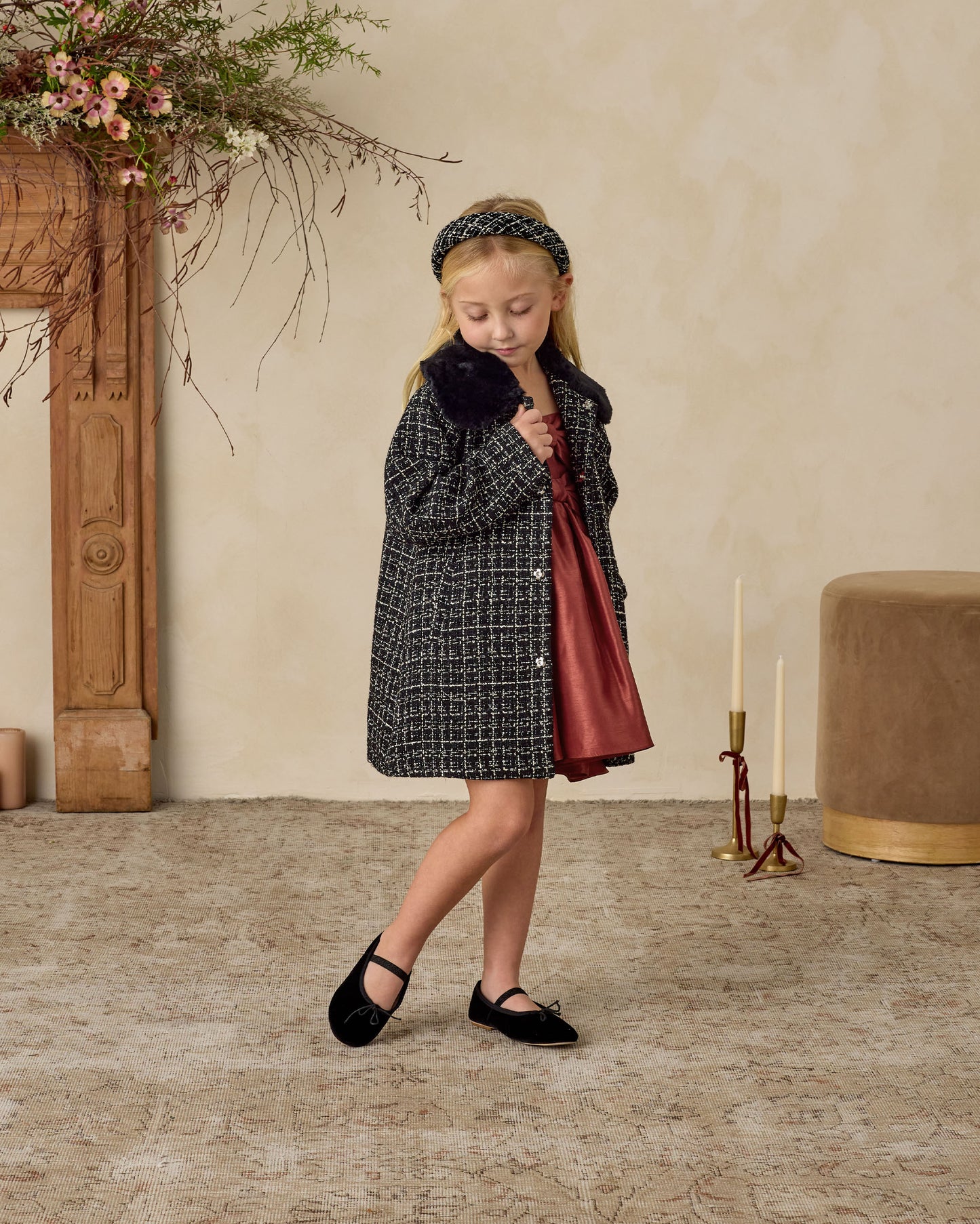 Eloise Coat | Black - Rylee + Cru | Kids Clothes | Trendy Baby Clothes | Modern Infant Outfits |