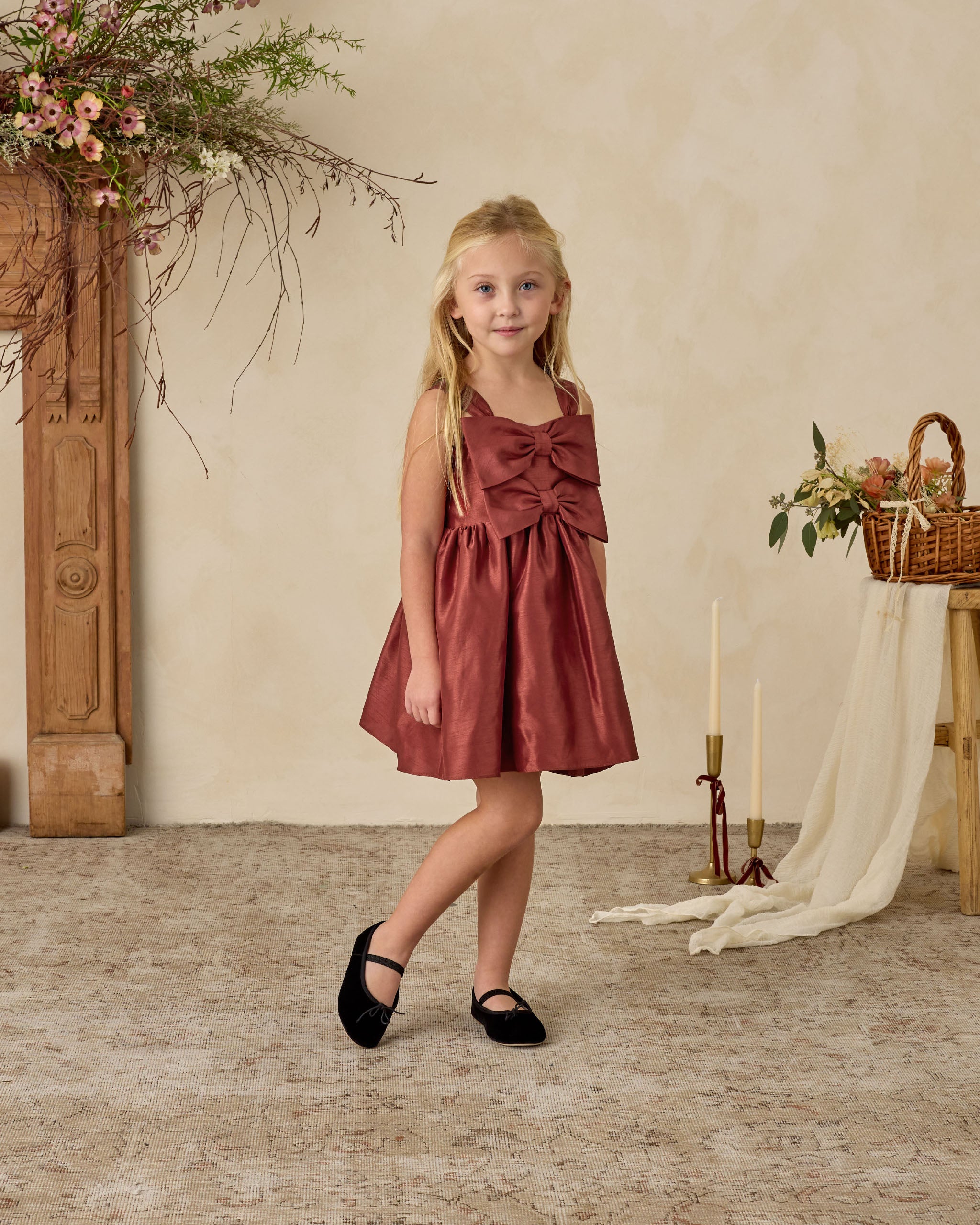 Cindy Dress | Ruby - Rylee + Cru | Kids Clothes | Trendy Baby Clothes | Modern Infant Outfits |