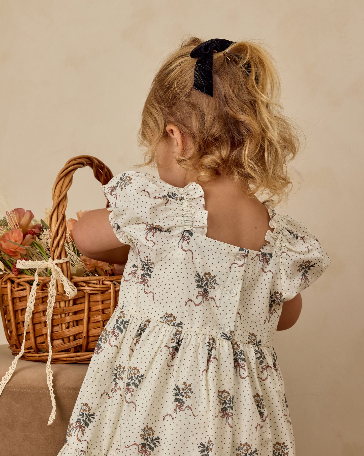 Velvet Bow | Black - Rylee + Cru | Kids Clothes | Trendy Baby Clothes | Modern Infant Outfits |