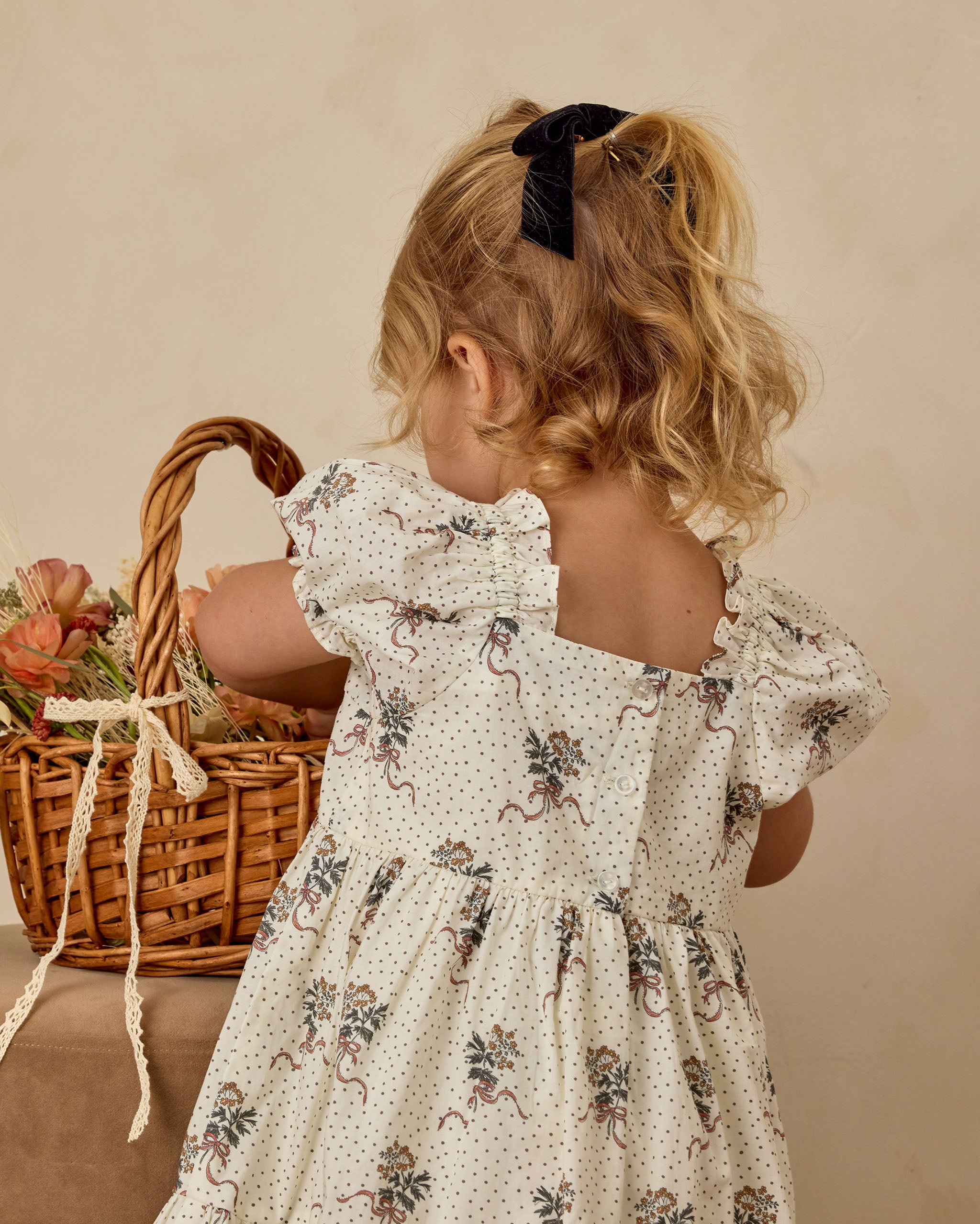 Velvet Bow | Black - Rylee + Cru | Kids Clothes | Trendy Baby Clothes | Modern Infant Outfits |