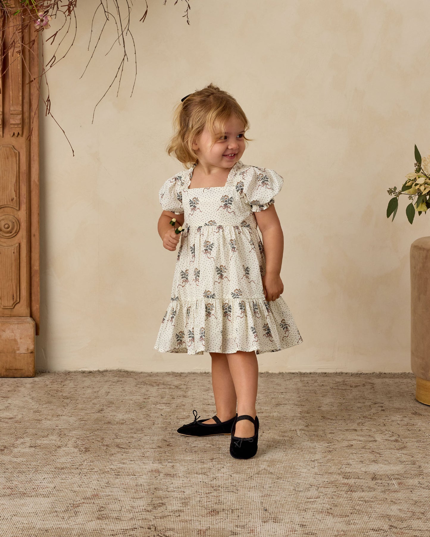 Louella Dress | Vintage Marigold - Rylee + Cru | Kids Clothes | Trendy Baby Clothes | Modern Infant Outfits |