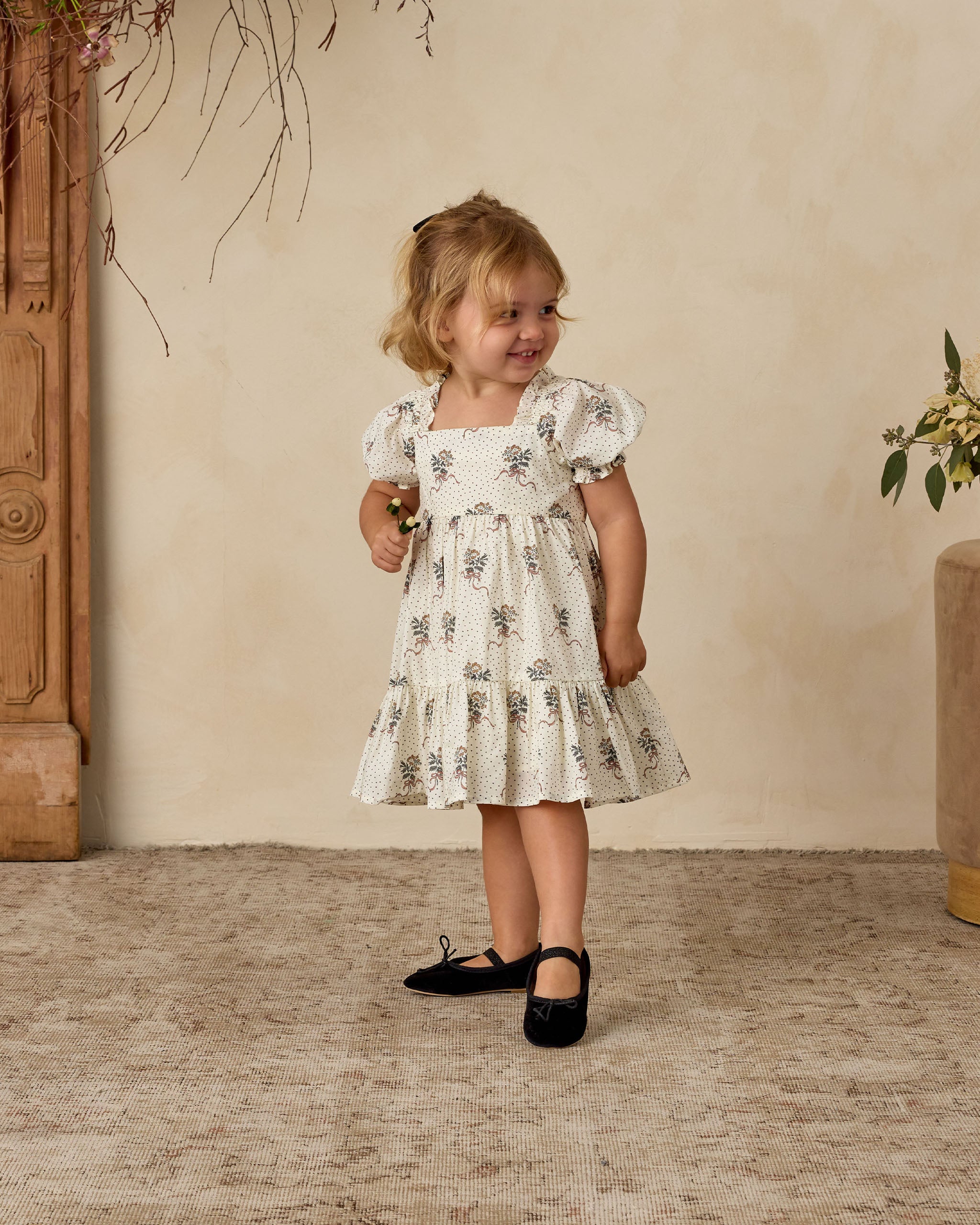 Louella Dress | Vintage Marigold - Rylee + Cru | Kids Clothes | Trendy Baby Clothes | Modern Infant Outfits |