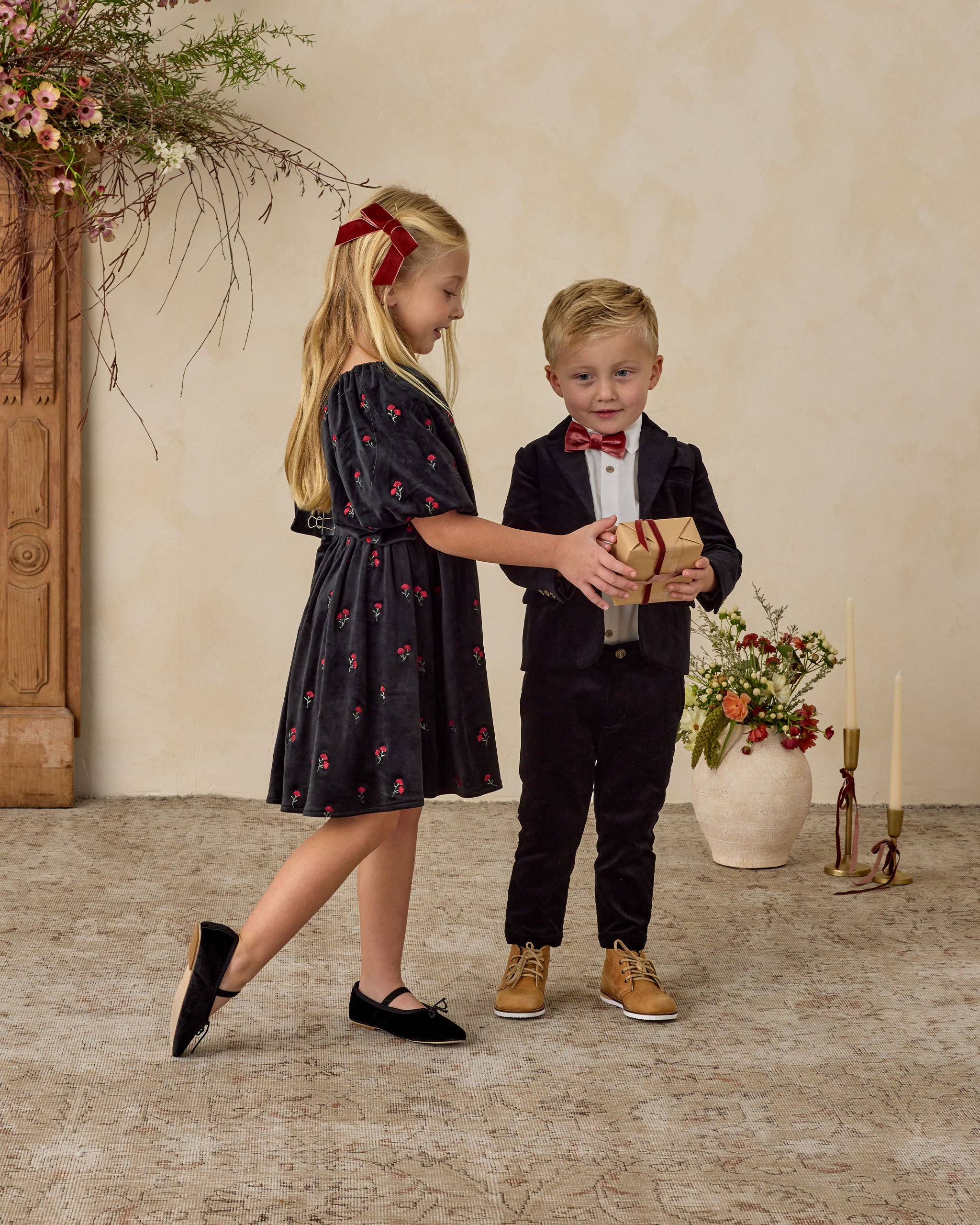 Bow Tie | Ruby - Rylee + Cru | Kids Clothes | Trendy Baby Clothes | Modern Infant Outfits |