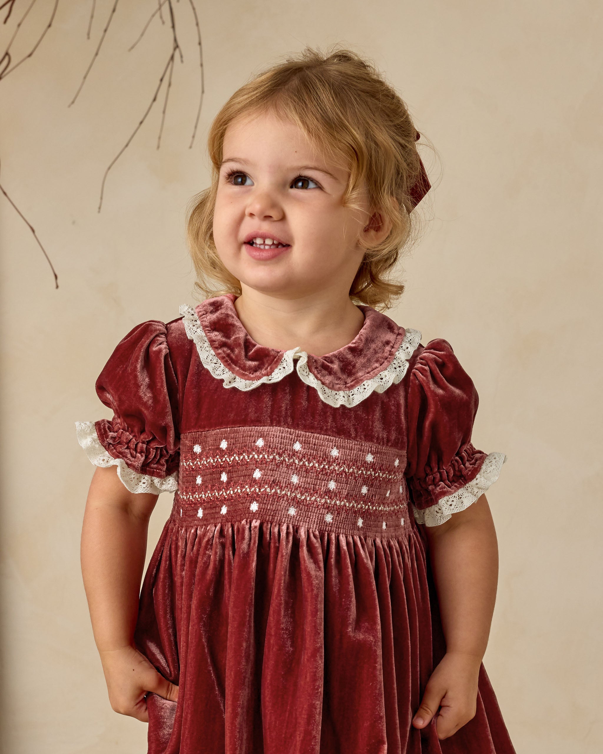 Elizabeth Dress | Ruby - Rylee + Cru | Kids Clothes | Trendy Baby Clothes | Modern Infant Outfits |