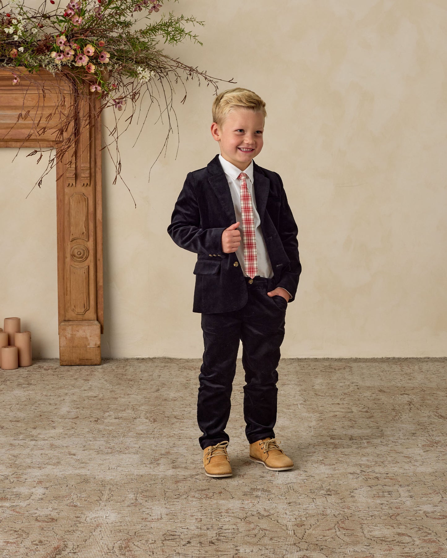 Skinny Tie | Holiday Tartan - Rylee + Cru | Kids Clothes | Trendy Baby Clothes | Modern Infant Outfits |