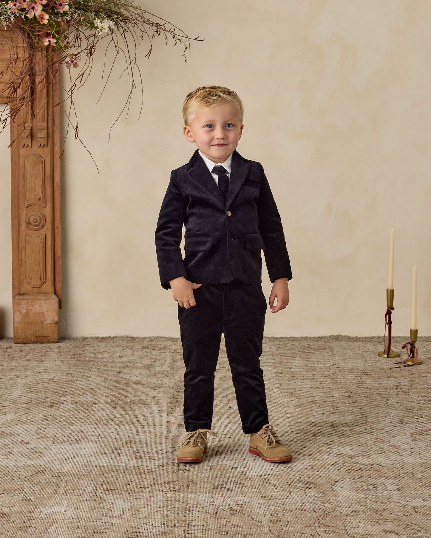 Skinny Tie | Black - Rylee + Cru | Kids Clothes | Trendy Baby Clothes | Modern Infant Outfits |