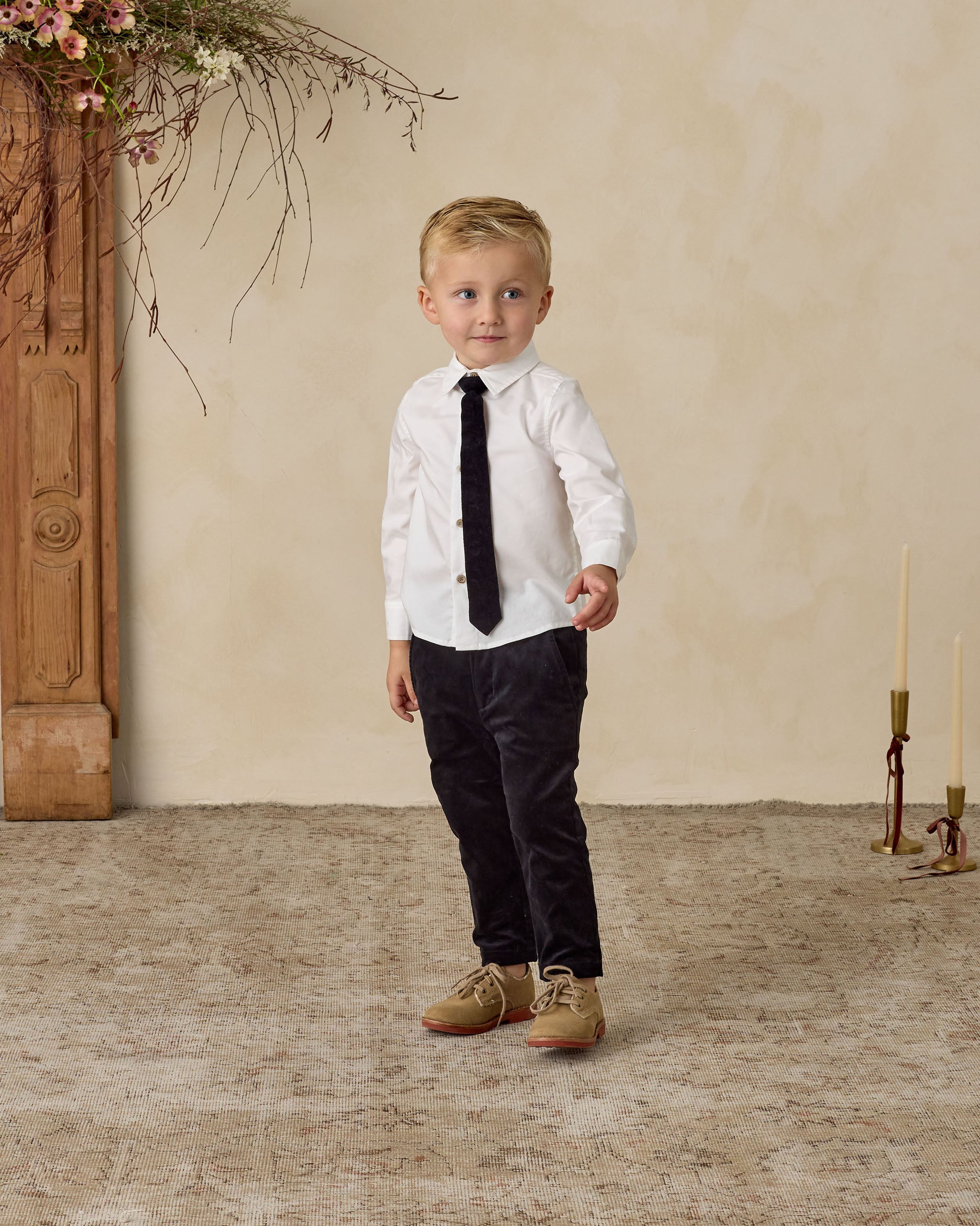 Harrison Button Down | White - Rylee + Cru | Kids Clothes | Trendy Baby Clothes | Modern Infant Outfits |