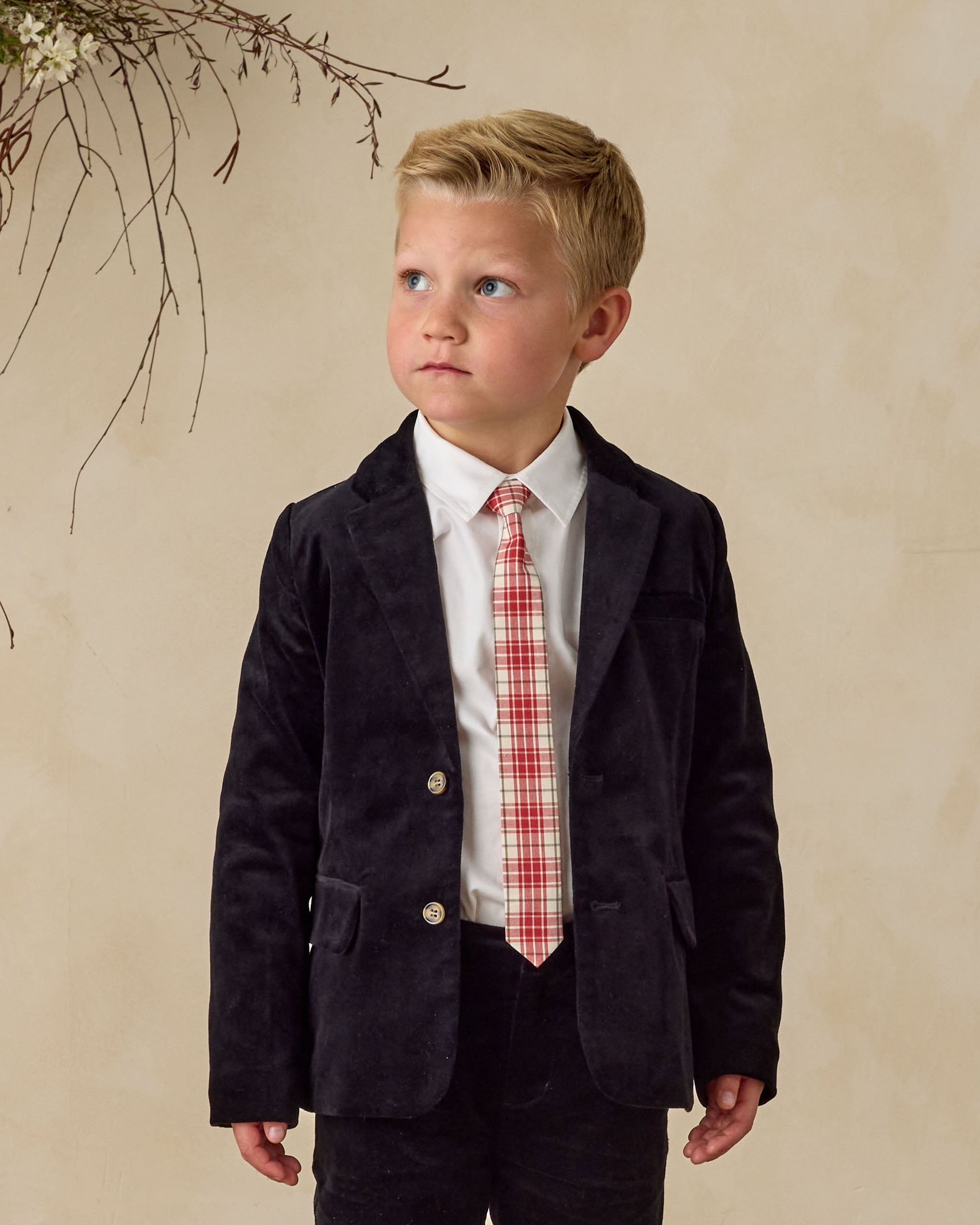 Skinny Tie | Holiday Tartan - Rylee + Cru | Kids Clothes | Trendy Baby Clothes | Modern Infant Outfits |