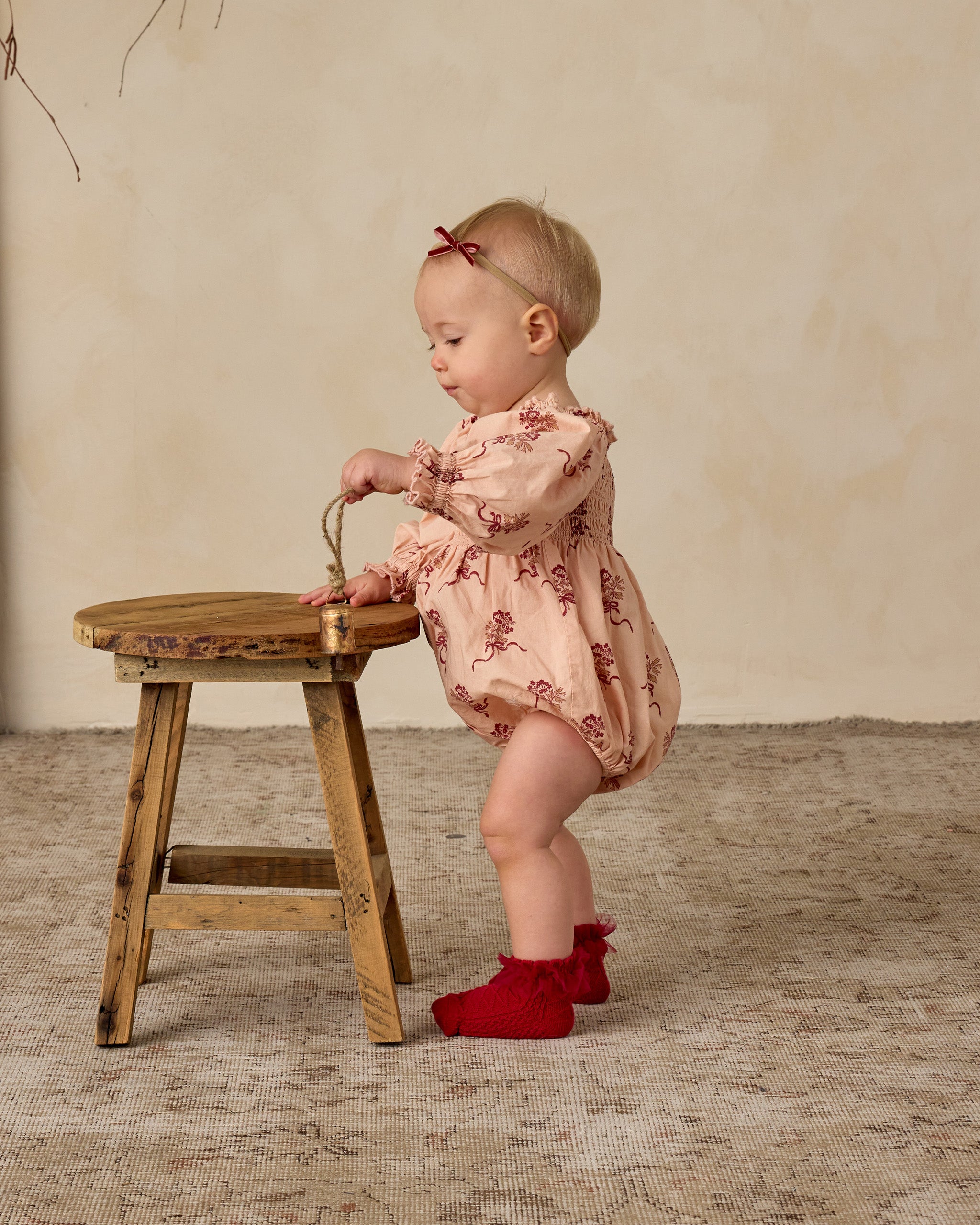 Ruffle Socks | Ruby, Silver Shimmer - Rylee + Cru | Kids Clothes | Trendy Baby Clothes | Modern Infant Outfits |