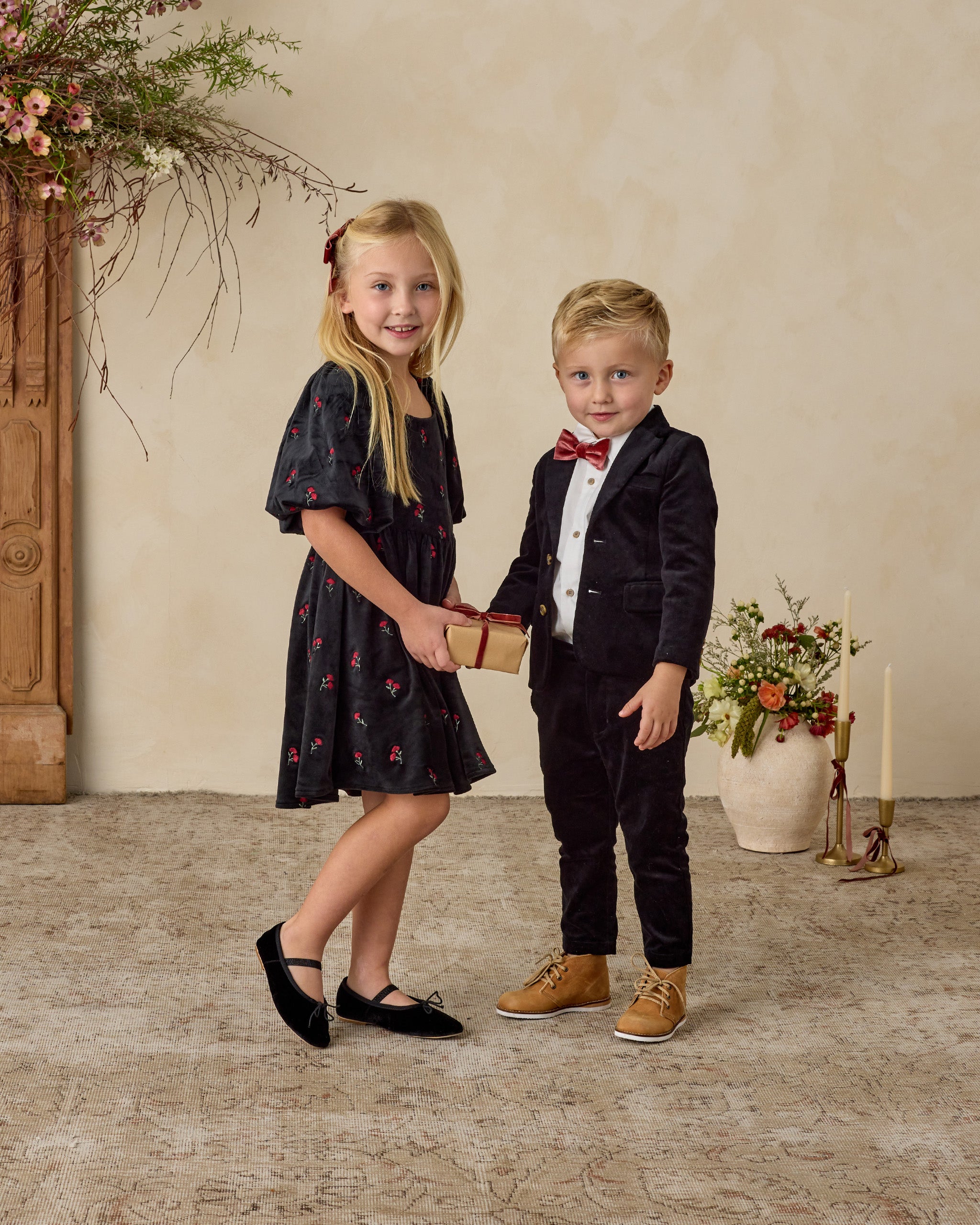 Bow Tie | Ruby - Rylee + Cru | Kids Clothes | Trendy Baby Clothes | Modern Infant Outfits |