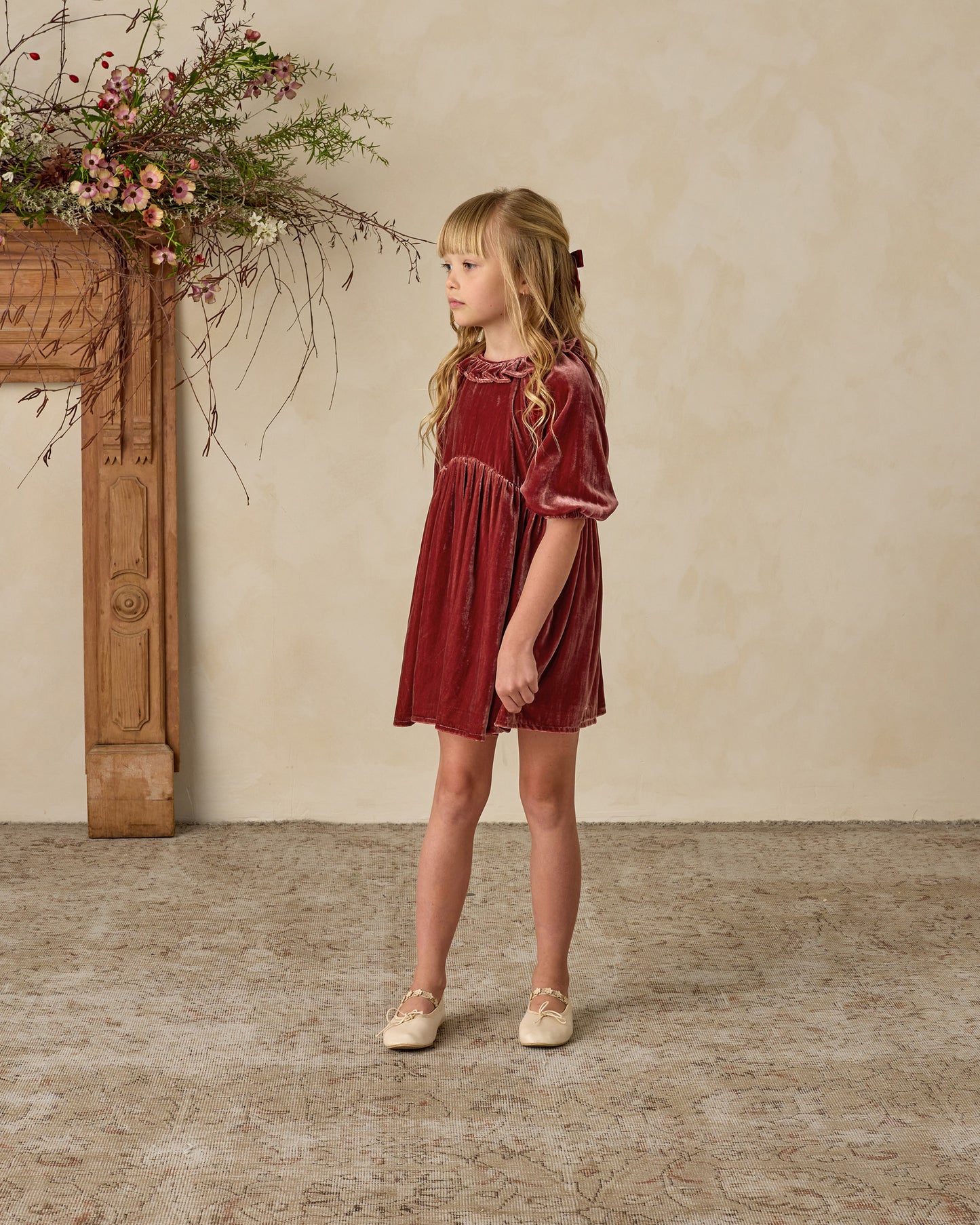 Adeline Dress | Ruby - Rylee + Cru | Kids Clothes | Trendy Baby Clothes | Modern Infant Outfits |