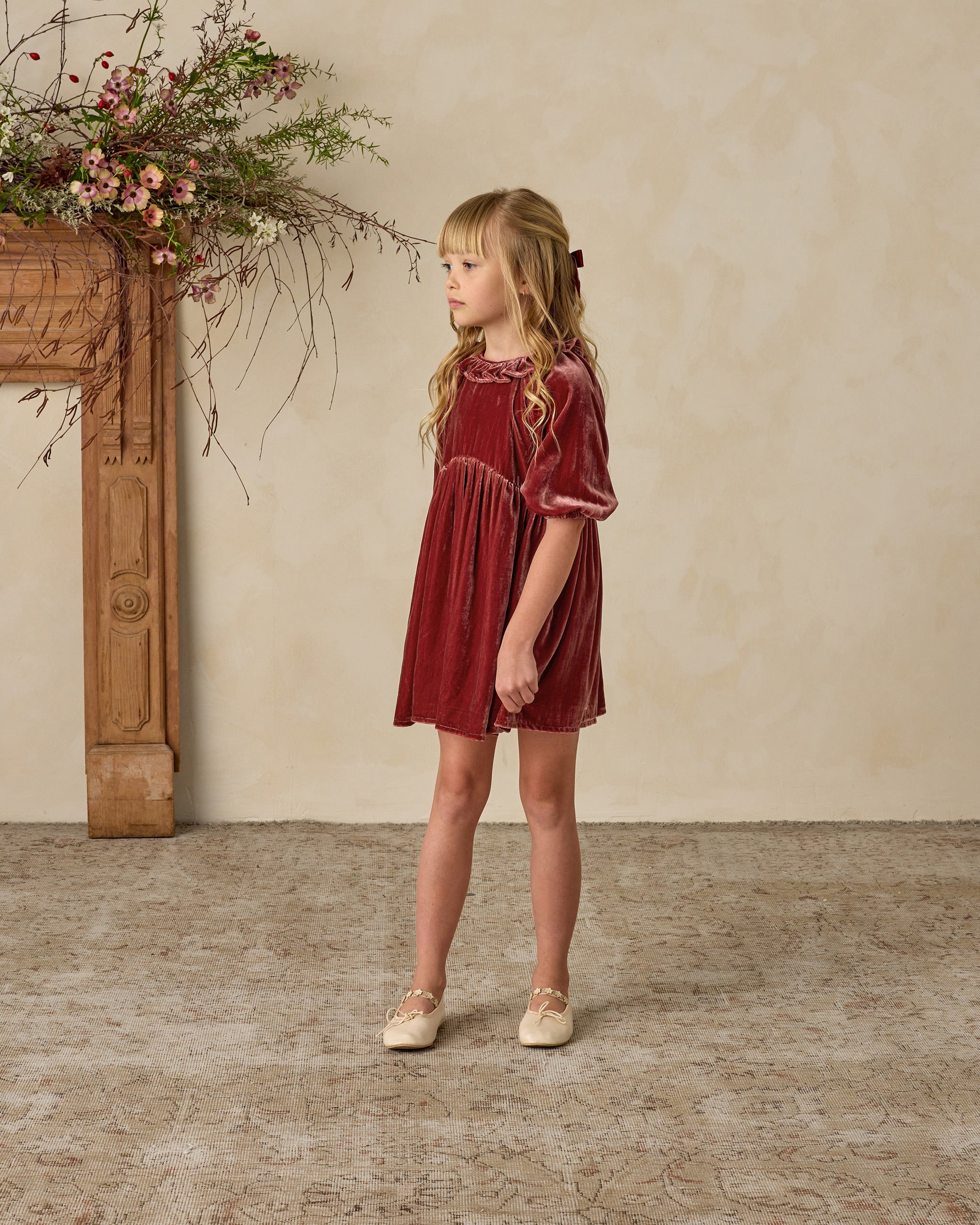 Adeline Dress | Ruby - Rylee + Cru | Kids Clothes | Trendy Baby Clothes | Modern Infant Outfits |