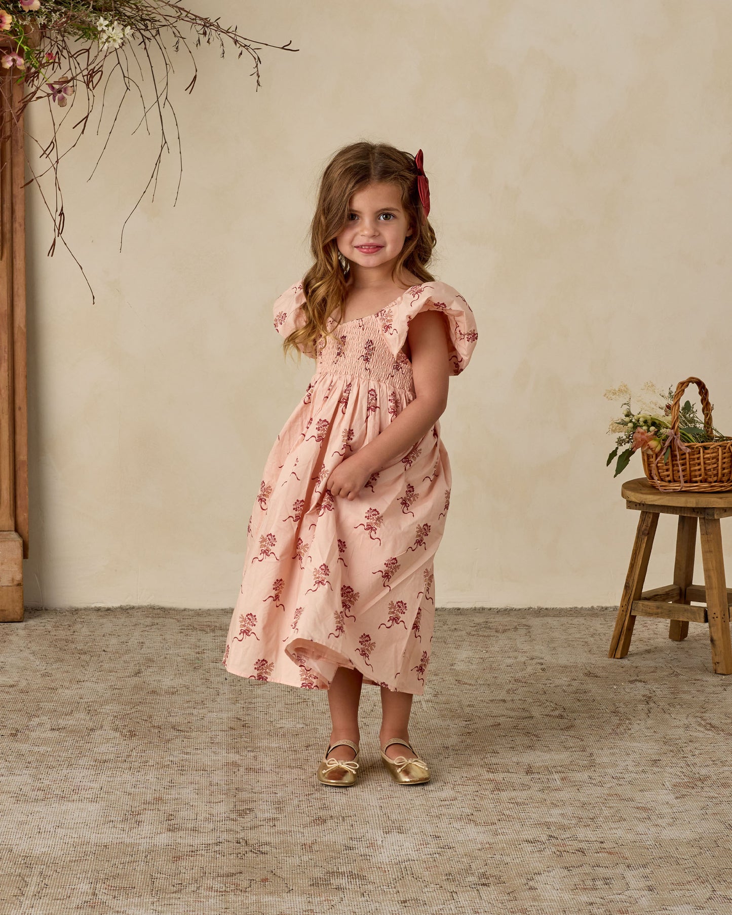 Hazel Dress | Vintage Ruby - Rylee + Cru | Kids Clothes | Trendy Baby Clothes | Modern Infant Outfits |