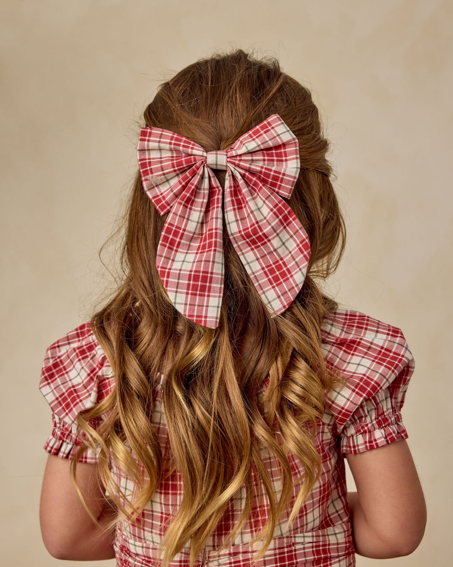 Everly Bow | Holiday Tartan - Rylee + Cru | Kids Clothes | Trendy Baby Clothes | Modern Infant Outfits |
