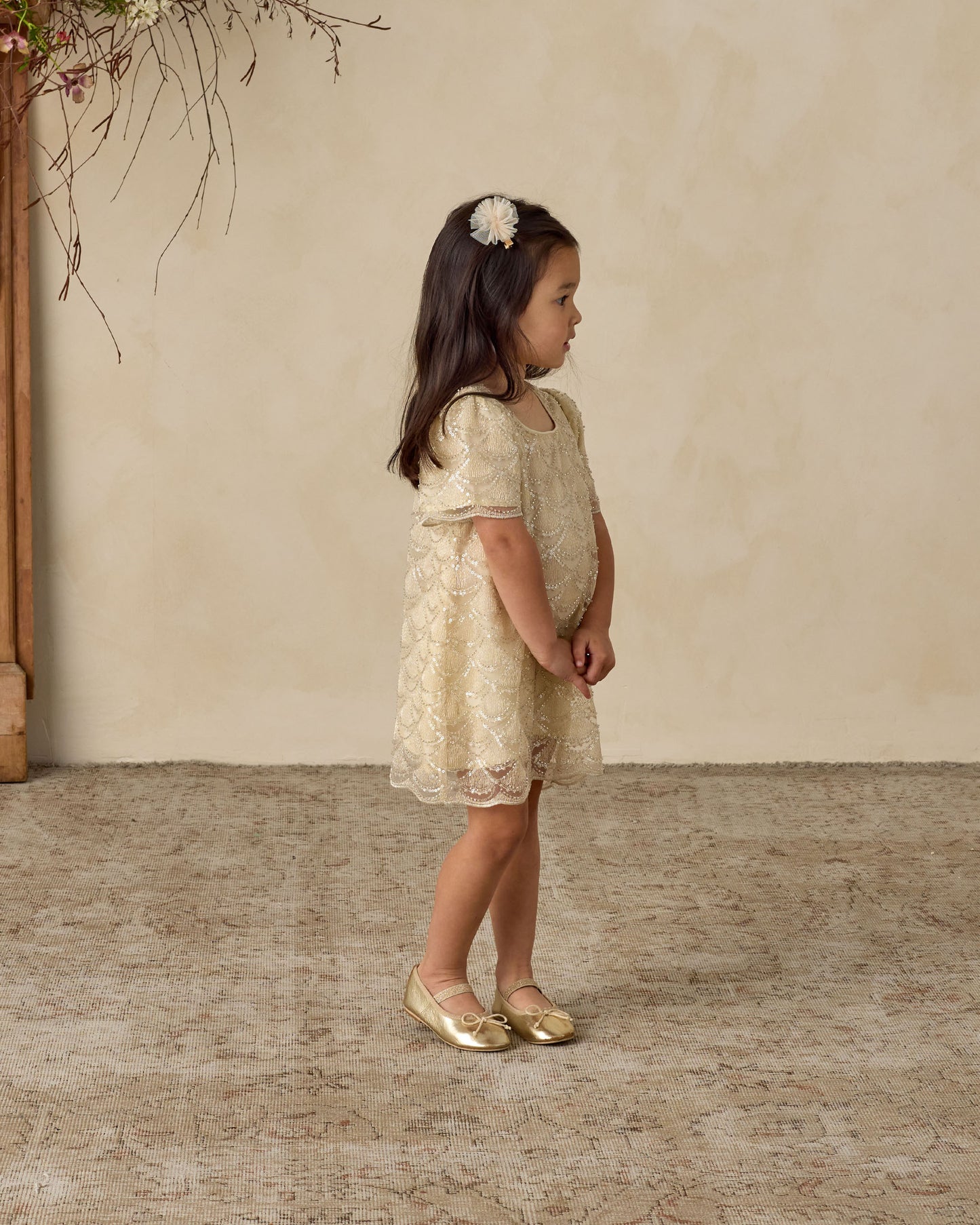 Flutter Tulle Clips | Antique - Rylee + Cru | Kids Clothes | Trendy Baby Clothes | Modern Infant Outfits |