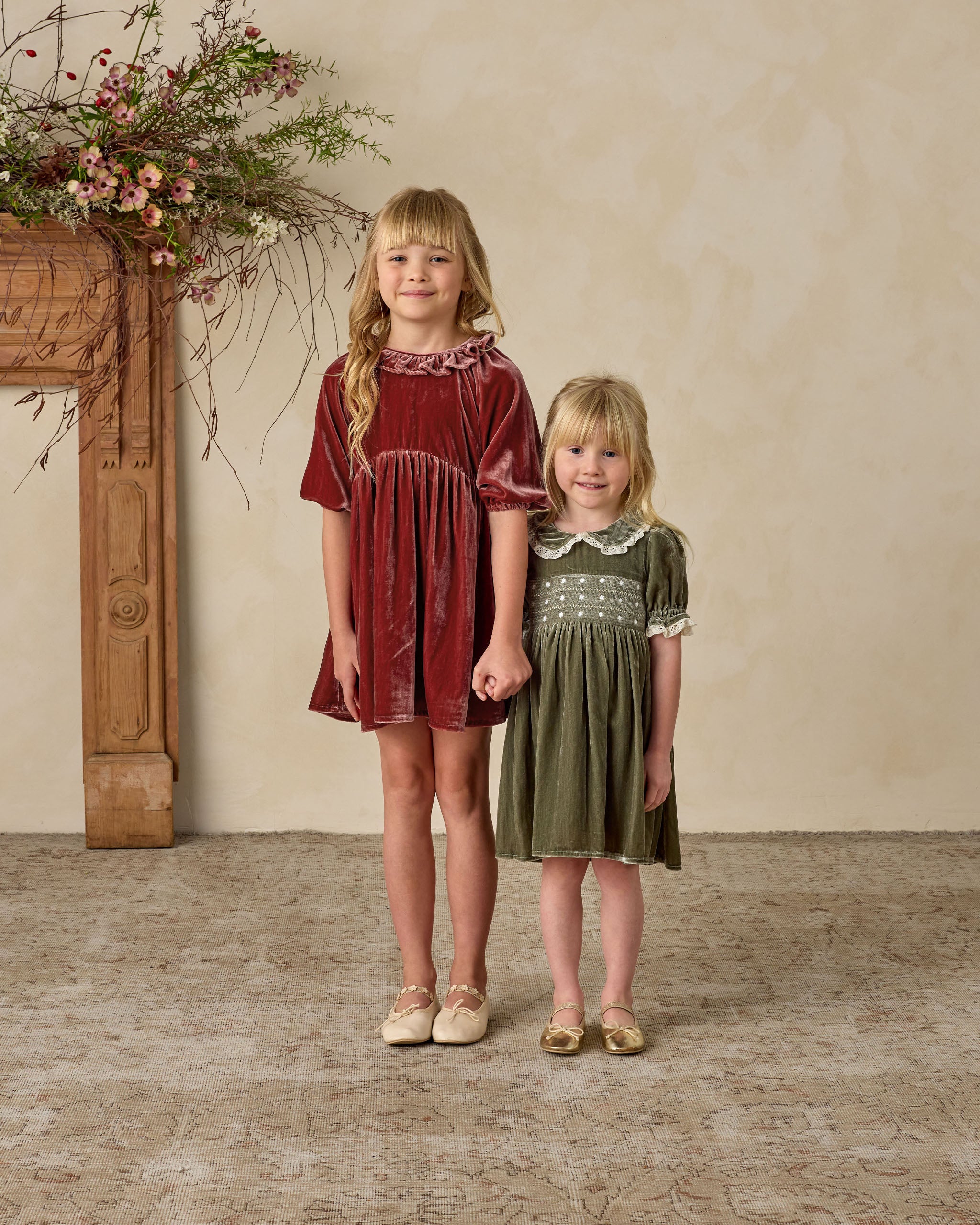 Adeline Dress | Ruby - Rylee + Cru | Kids Clothes | Trendy Baby Clothes | Modern Infant Outfits |