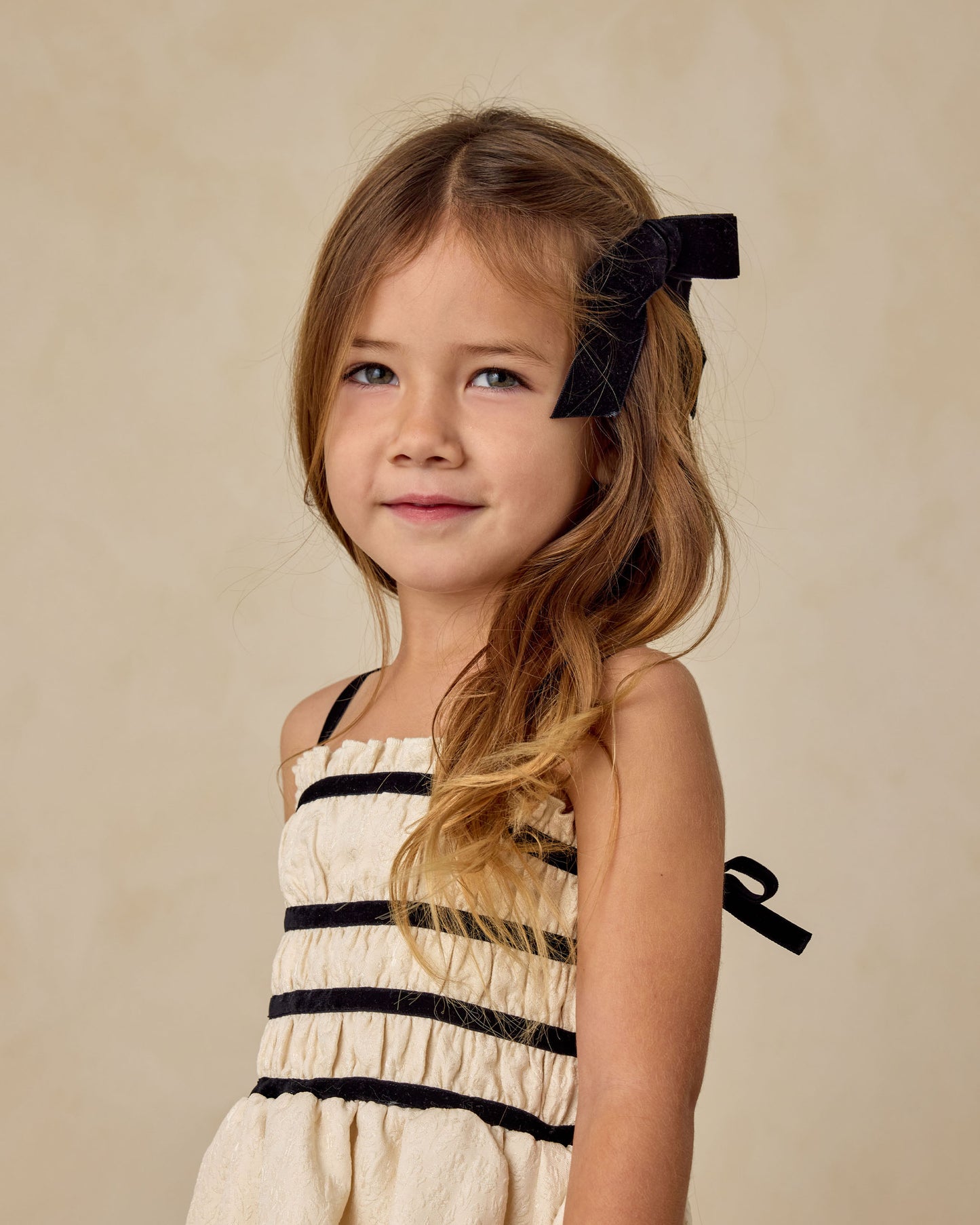 Velvet Bow | Black - Rylee + Cru | Kids Clothes | Trendy Baby Clothes | Modern Infant Outfits |