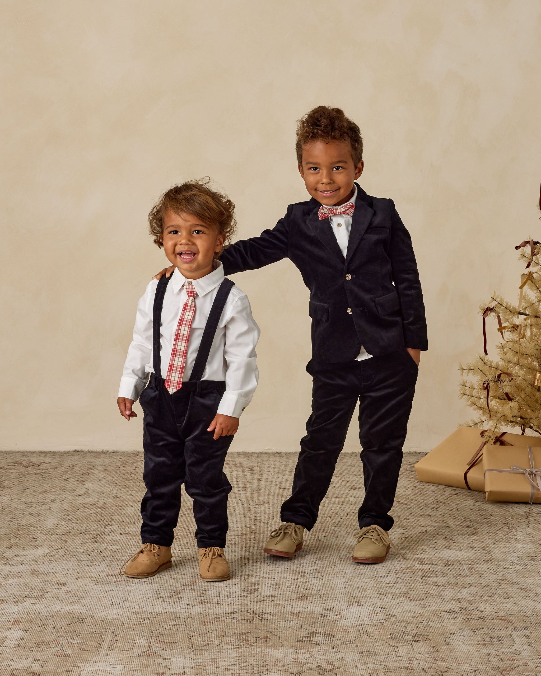 Skinny Tie | Holiday Tartan - Rylee + Cru | Kids Clothes | Trendy Baby Clothes | Modern Infant Outfits |