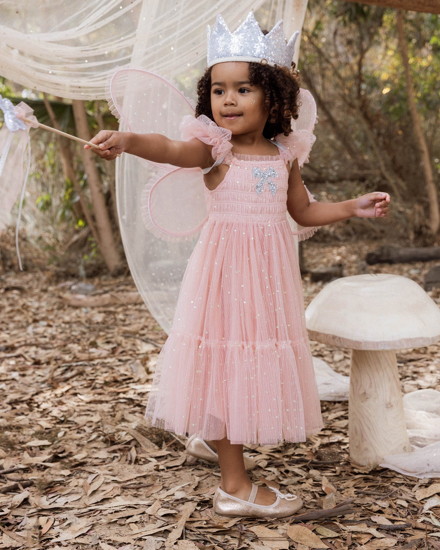 Clara Dress | Rose - Rylee + Cru | Kids Clothes | Trendy Baby Clothes | Modern Infant Outfits |