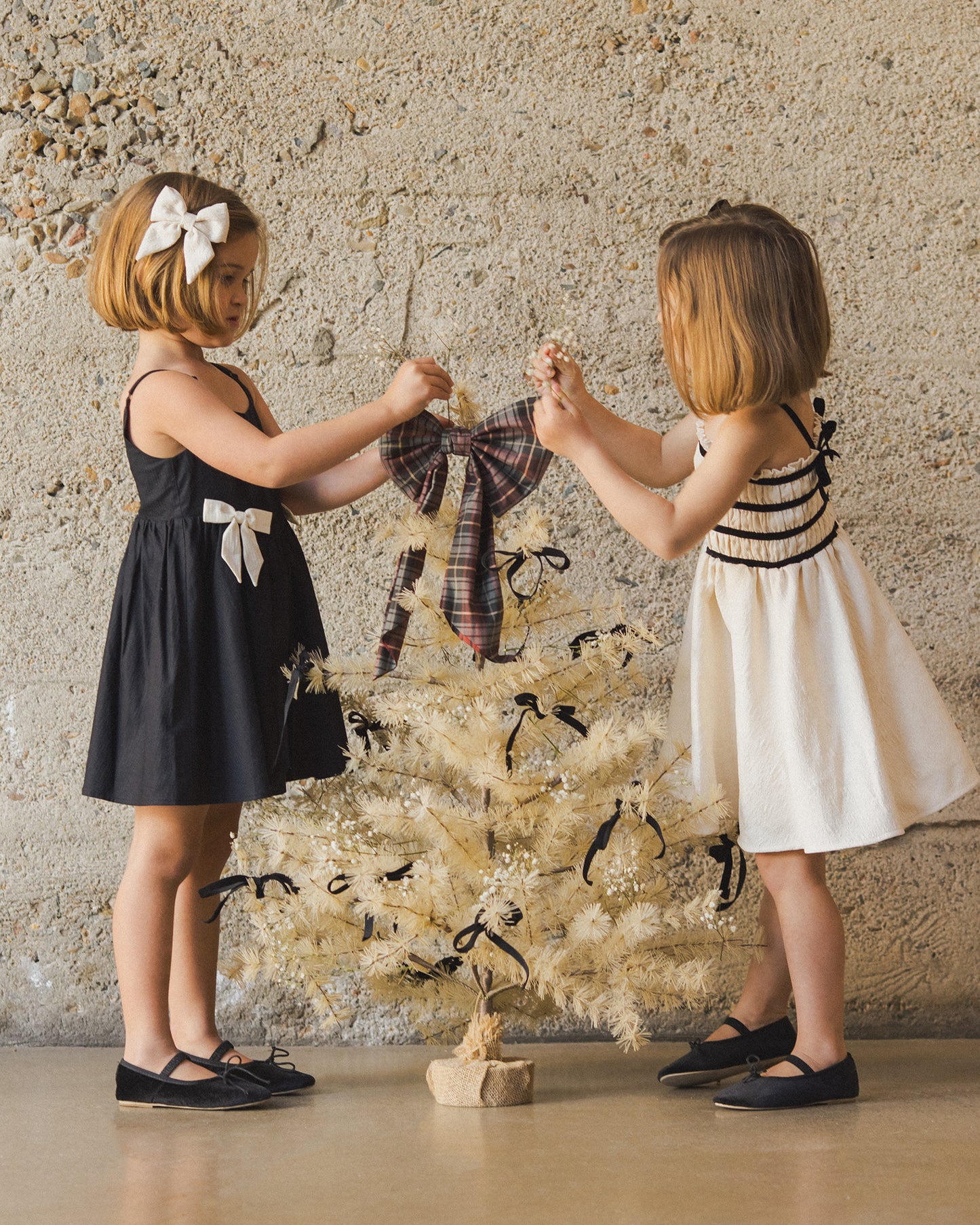 Norah Bow | Ivory - Rylee + Cru | Kids Clothes | Trendy Baby Clothes | Modern Infant Outfits |