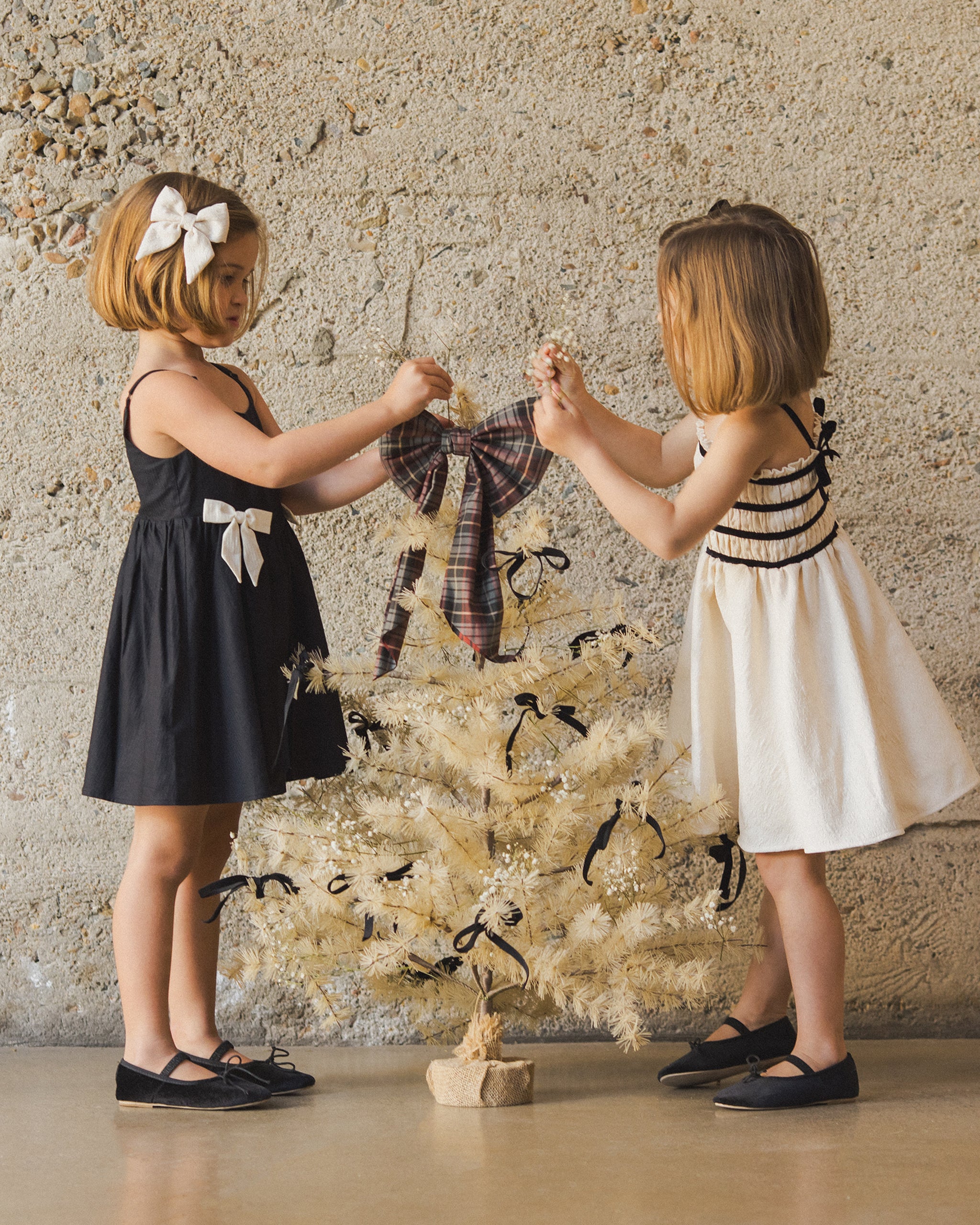 Norah Bow | Ivory - Rylee + Cru | Kids Clothes | Trendy Baby Clothes | Modern Infant Outfits |