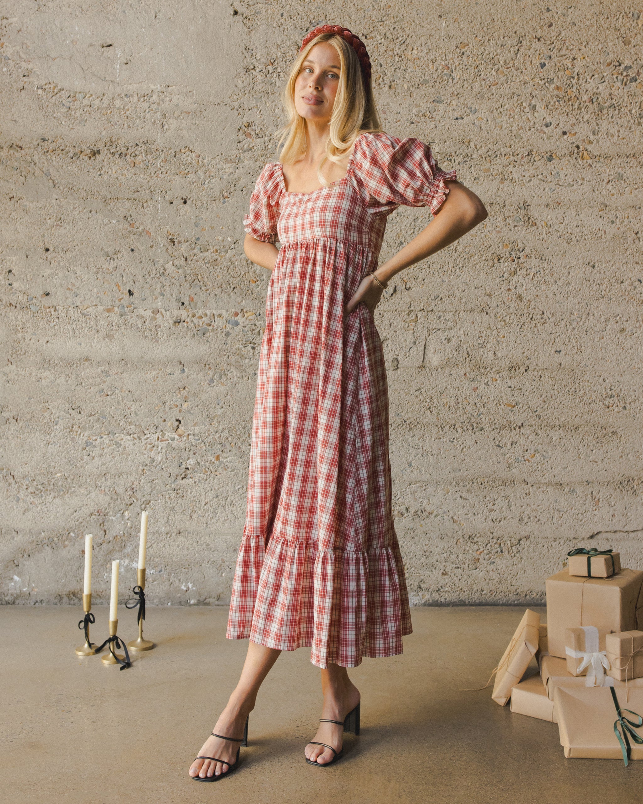 Chloe Dress | Holiday Tartan - Rylee + Cru | Kids Clothes | Trendy Baby Clothes | Modern Infant Outfits |