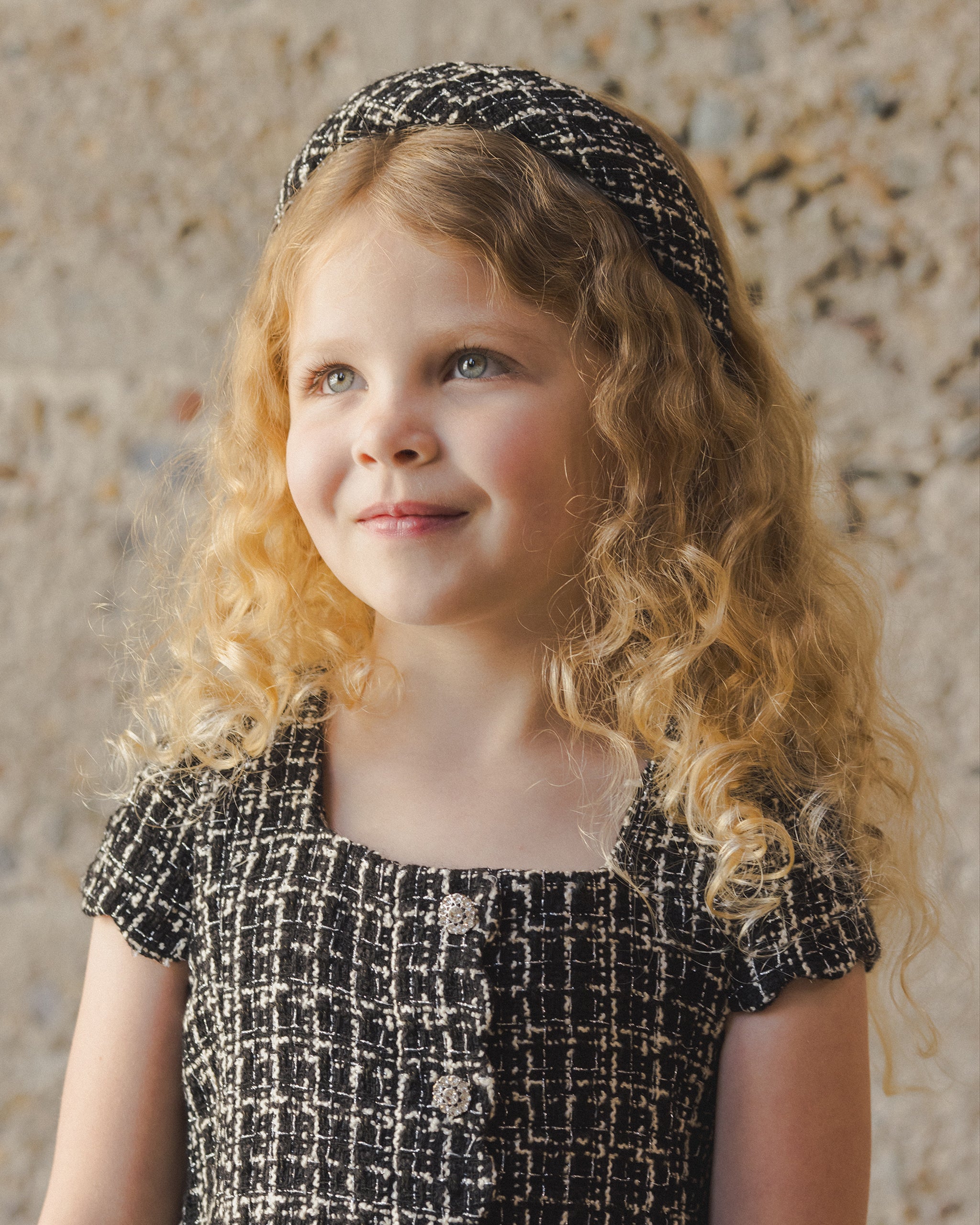 Padded Headband || Black Tweed - Rylee + Cru | Kids Clothes | Trendy Baby Clothes | Modern Infant Outfits |
