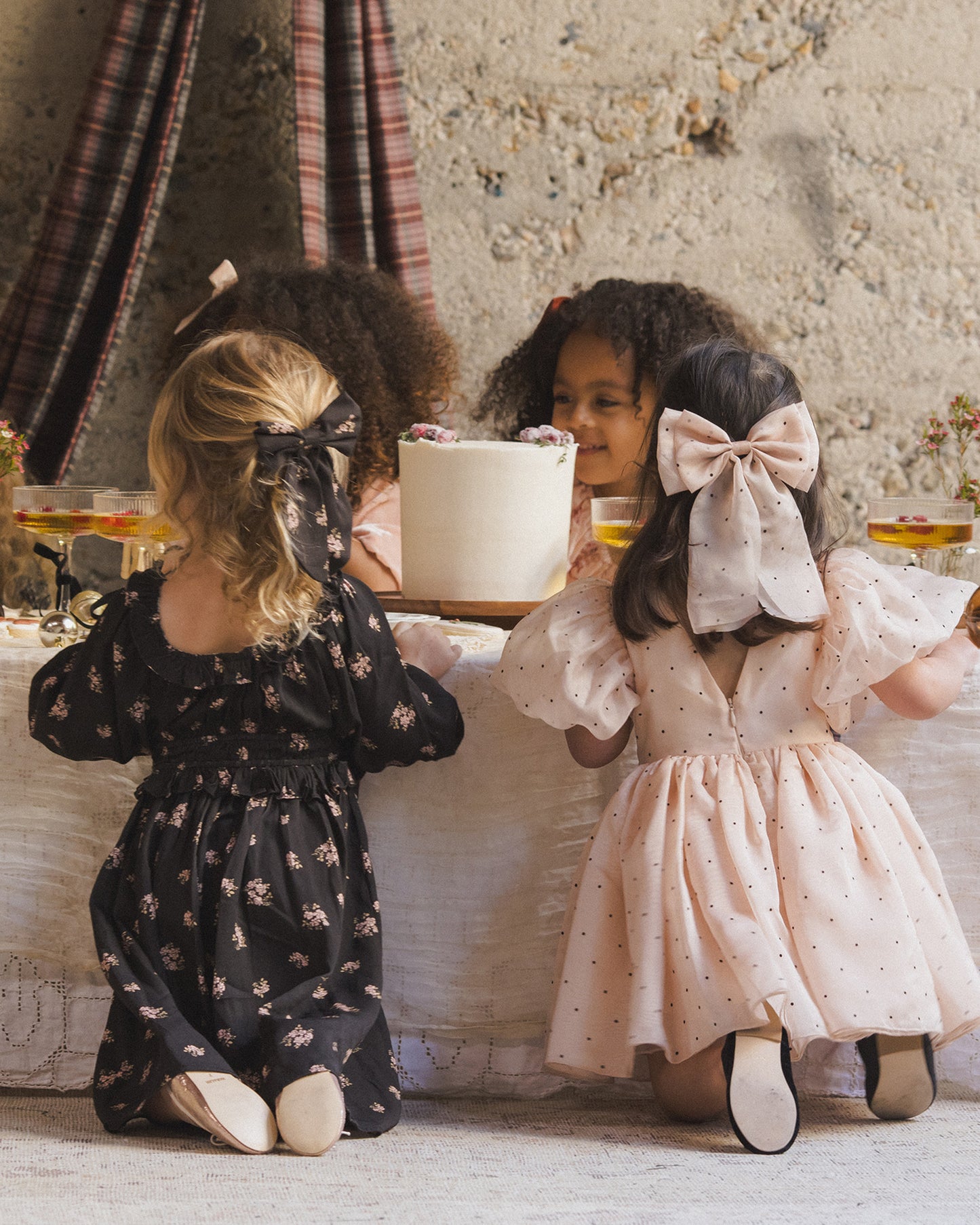 Alice Bow | Flocked Dot - Rylee + Cru | Kids Clothes | Trendy Baby Clothes | Modern Infant Outfits |