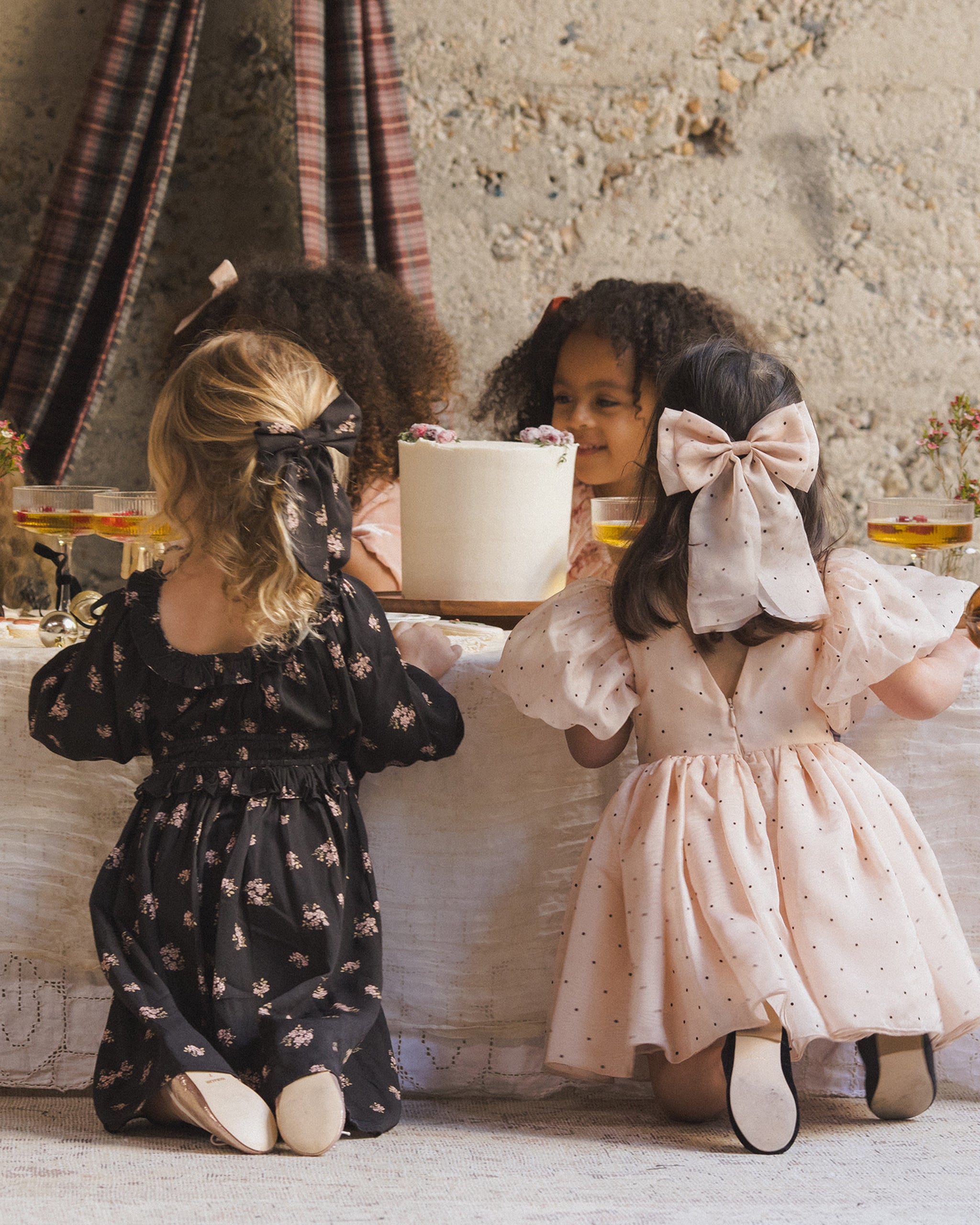 Alice Bow | Flocked Dot - Rylee + Cru | Kids Clothes | Trendy Baby Clothes | Modern Infant Outfits |